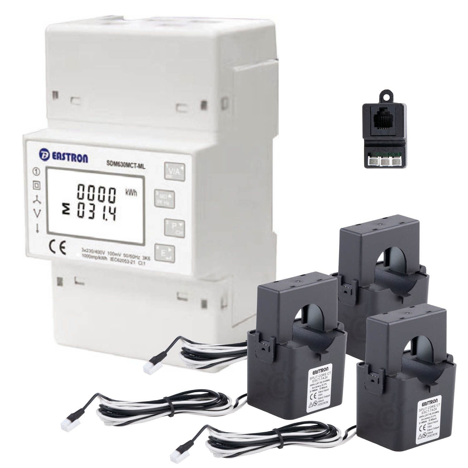 Eastron SDM630MCT-RJ12-SET-24 - PV Smartmeter Eastron SDM630MCT-RJ12-SET-24 - PV Smartmeter