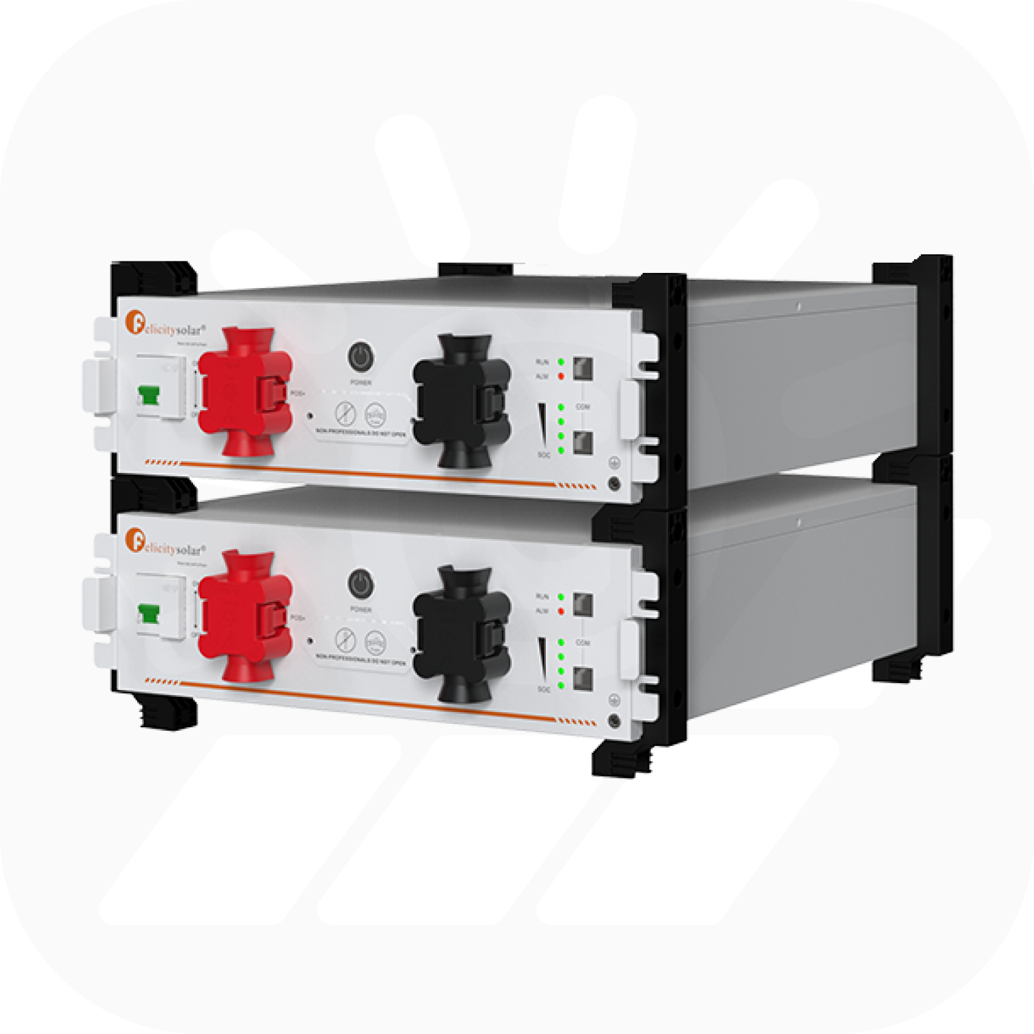 Felicity FLA48100UG1 Set – 10,24 kWh – Niedervolt Speicher inkl. Stapelhalterung