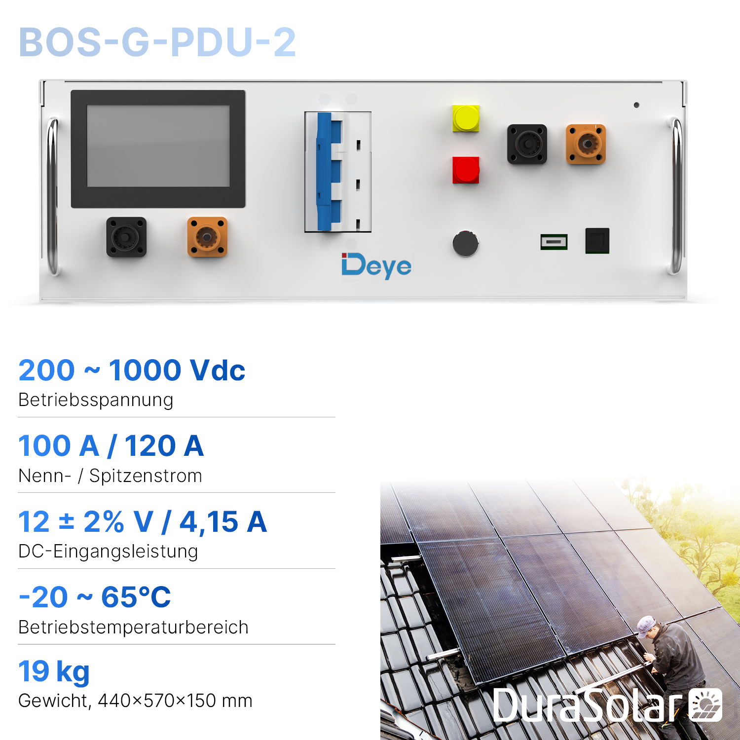 Deye BOS-G-PDU-2 - Hochvolt-Speicher-Steuerboxfür BOS-G Pro Speicher System 