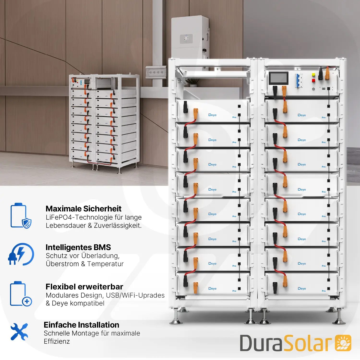 Deye BOS-G Pro 56,32kWh - Speicher System SET 