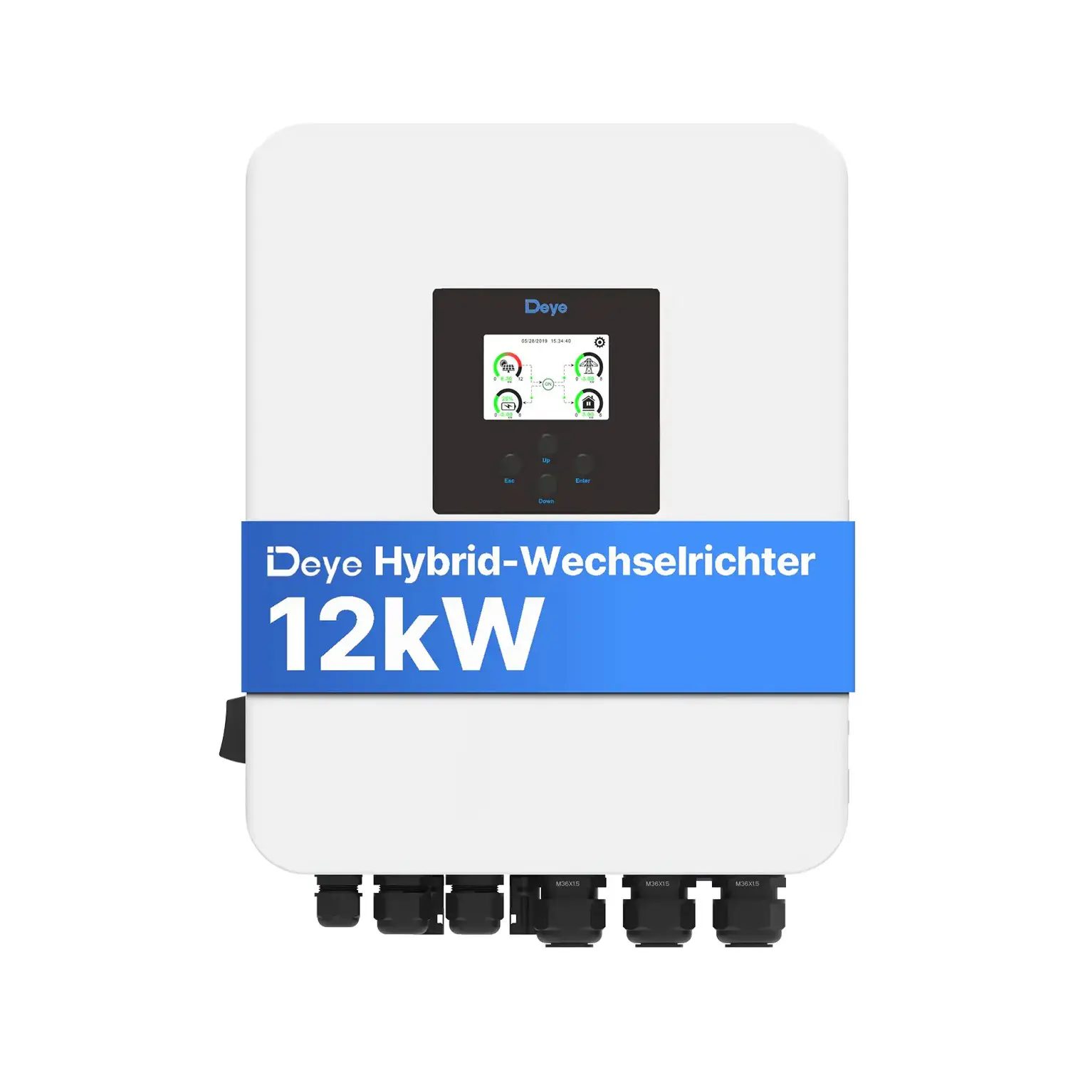 Deye 12kW - Hybrid-Wechselrichter - SUN-SG01HP3-EU-DM2 - Dreiphasig - 2/1+1MPPT - Hochspannungsserie Wechselrichter-Leistung: 12kW Deye 12kW - Hybrid-Wechselrichter - SUN-SG01HP3-EU-DM2 - Dreiphasig - 2/1+1MPPT - Hochspannungsserie Wechselrichter-Leistung: 12kW