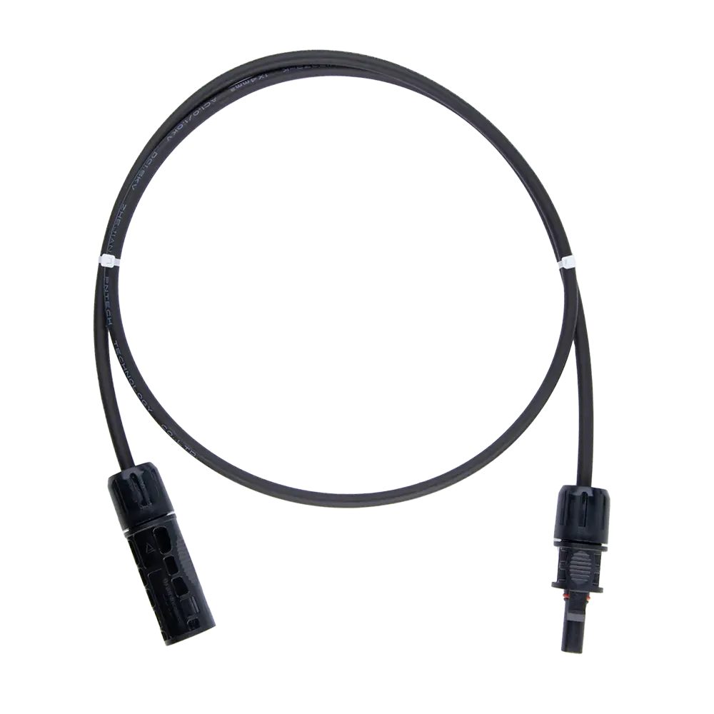 Solarkabel Verlängerung mit MC4-Stecker - 4mm² - 1m Kabel für PV Anlagen Verkabelung