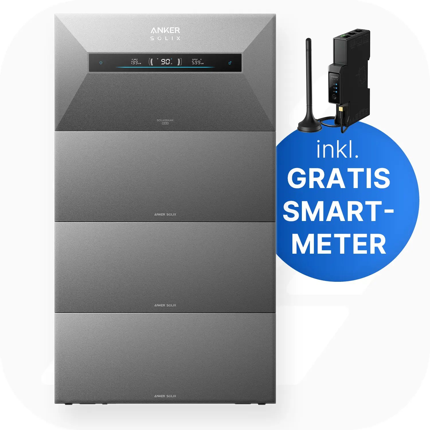 Anker SOLIX Solarbank Max AC - 28kWh - All-in-One - Plug&Play Heimspeicher für Solarnachrüstung