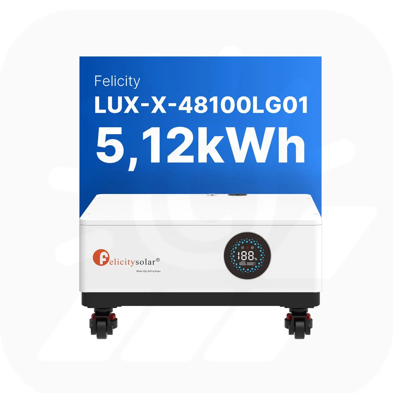 Felicity 5,12kWh PV-Speicher - LUX-X-48100LCG01 - Erweiterbare 48/51,2V LiFePO4 Batterie für Solaranlagen Felicity 5,12kWh PV-Speicher - LUX-X-48100LCG01 - Erweiterbare 48/51,2V LiFePO4 Batterie für Solaranlagen