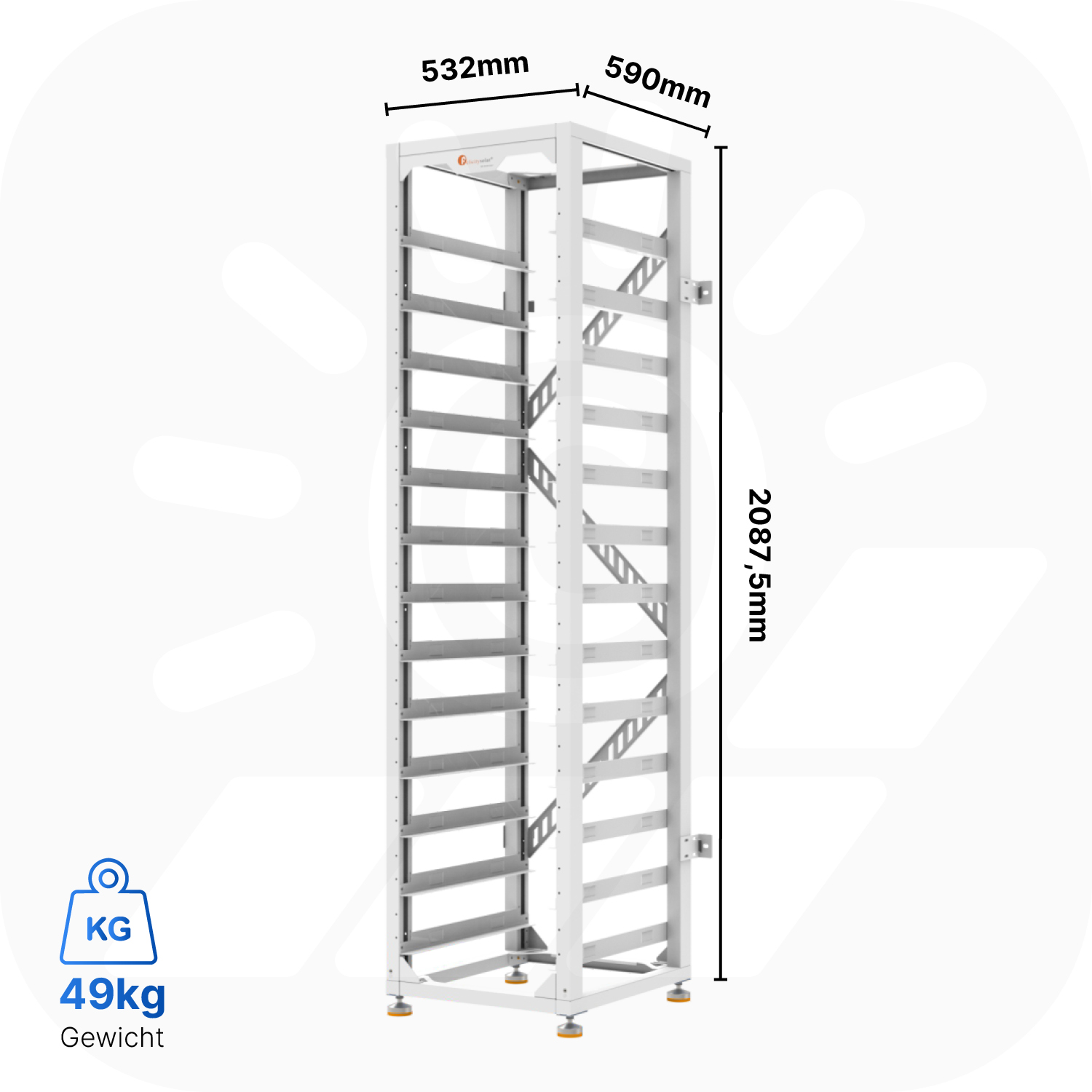 Felicity FLA48100UG1 Set – 30,72 kWh – Niedervolt Speicher inkl. Rack Felicity FLA48100UG1 Set – 30,72 kWh – Niedervolt Speicher inkl. Rack