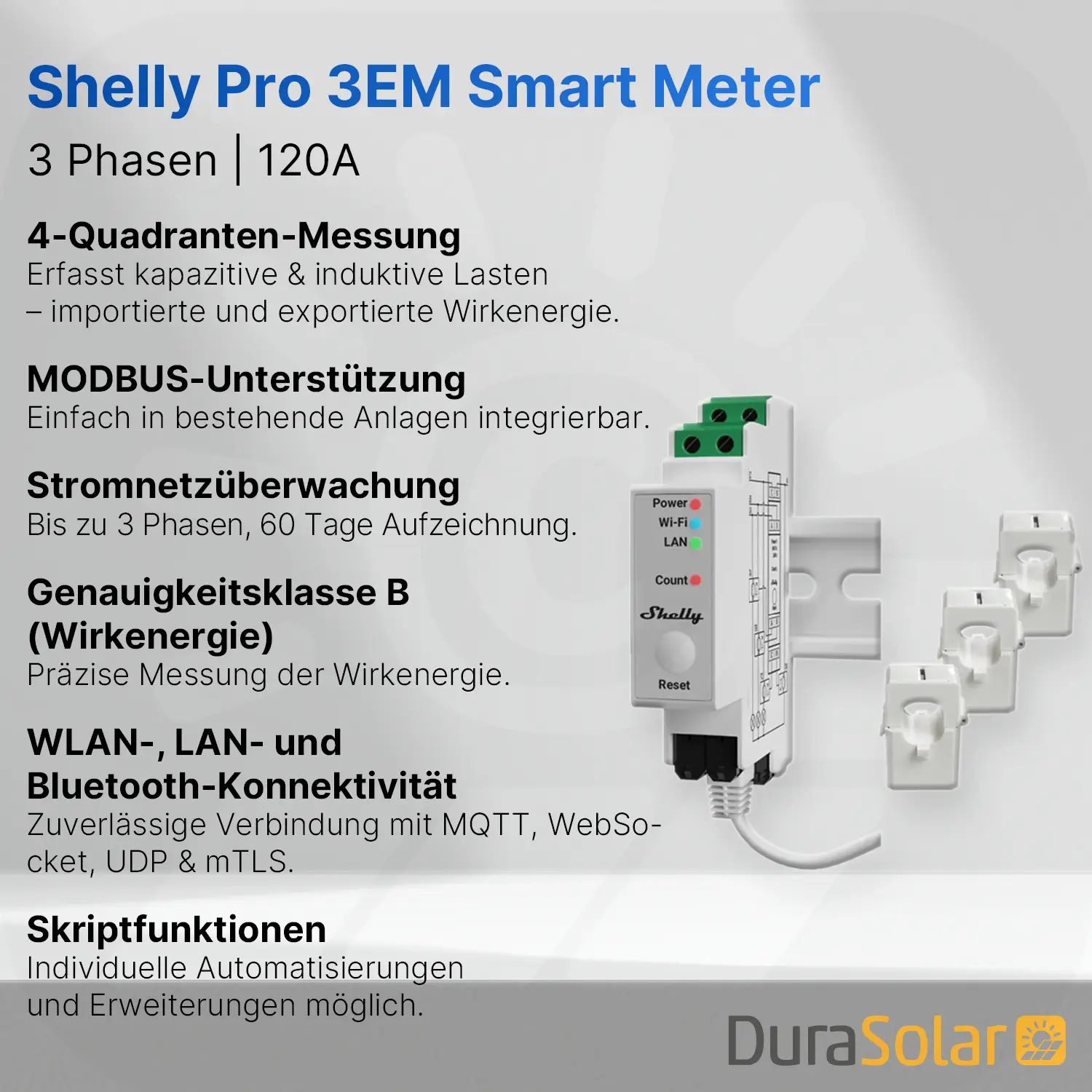 Marstek Venus E 3.0 – 5,12 kWh – mit Shelly Pro 3EM - SmartMeter – AC - Solarstromspeicher & Plug-in-Batteriesystem für Photovoltaik Marstek Venus E 3.0 – 5,12 kWh – mit Shelly Pro 3EM - SmartMeter – AC - Solarstromspeicher & Plug-in-Batteriesystem für Photovoltaik