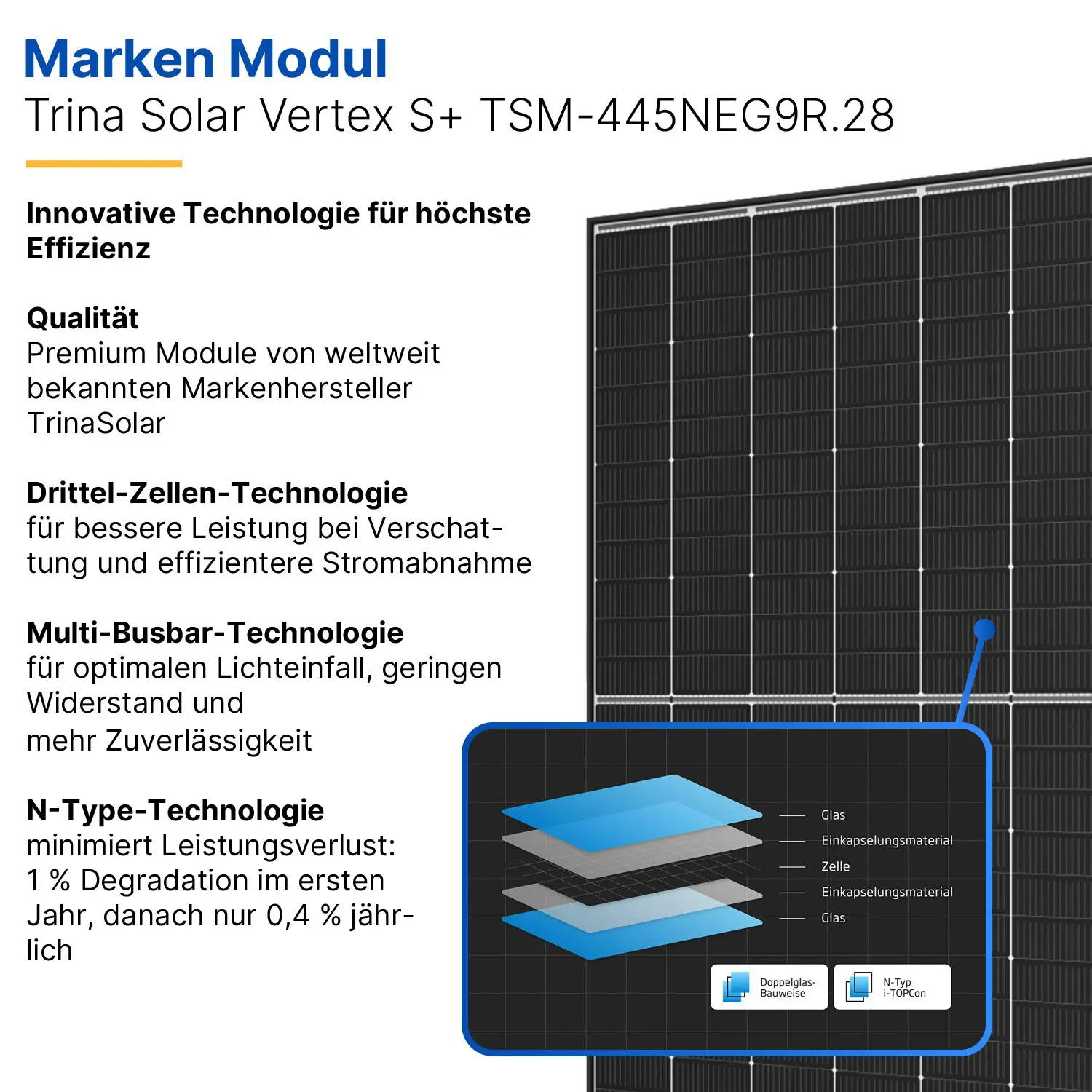 Balkonkraftwerk 800W/1780Wp + 5m Kabel - Mini-PV-Anlage