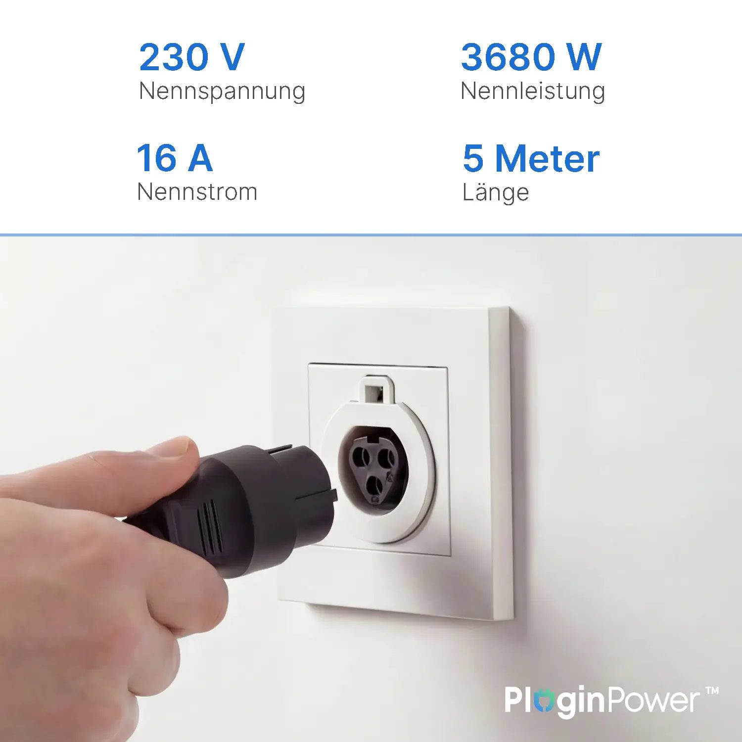 Anker SOLIX AC-Kabel mit Wieland-Stecker