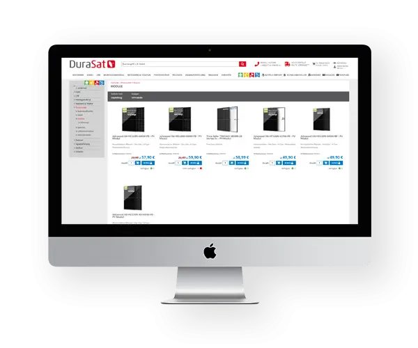 DuraSat Webseite DuraSat Webseite