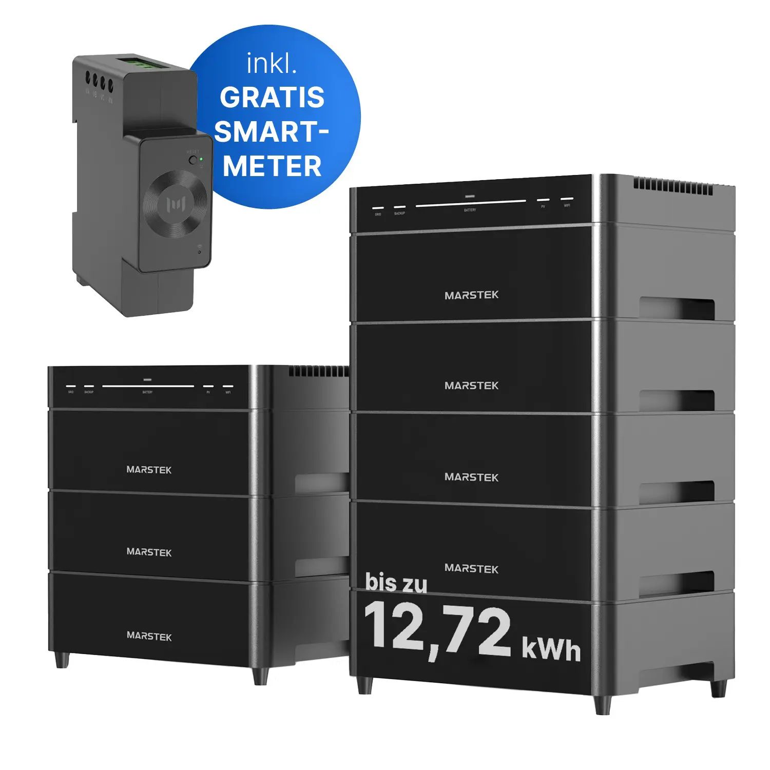 Marstek Venus A - bis zu 12,72kWh Speicher für Balkonkraftwerke (Der SmartMeter ist Aufgrund eines Produktupdates erst im August lieferbar) Marstek Venus A - bis zu 12,72kWh Speicher für Balkonkraftwerke (Der SmartMeter ist Aufgrund eines Produktupdates erst im August lieferbar)