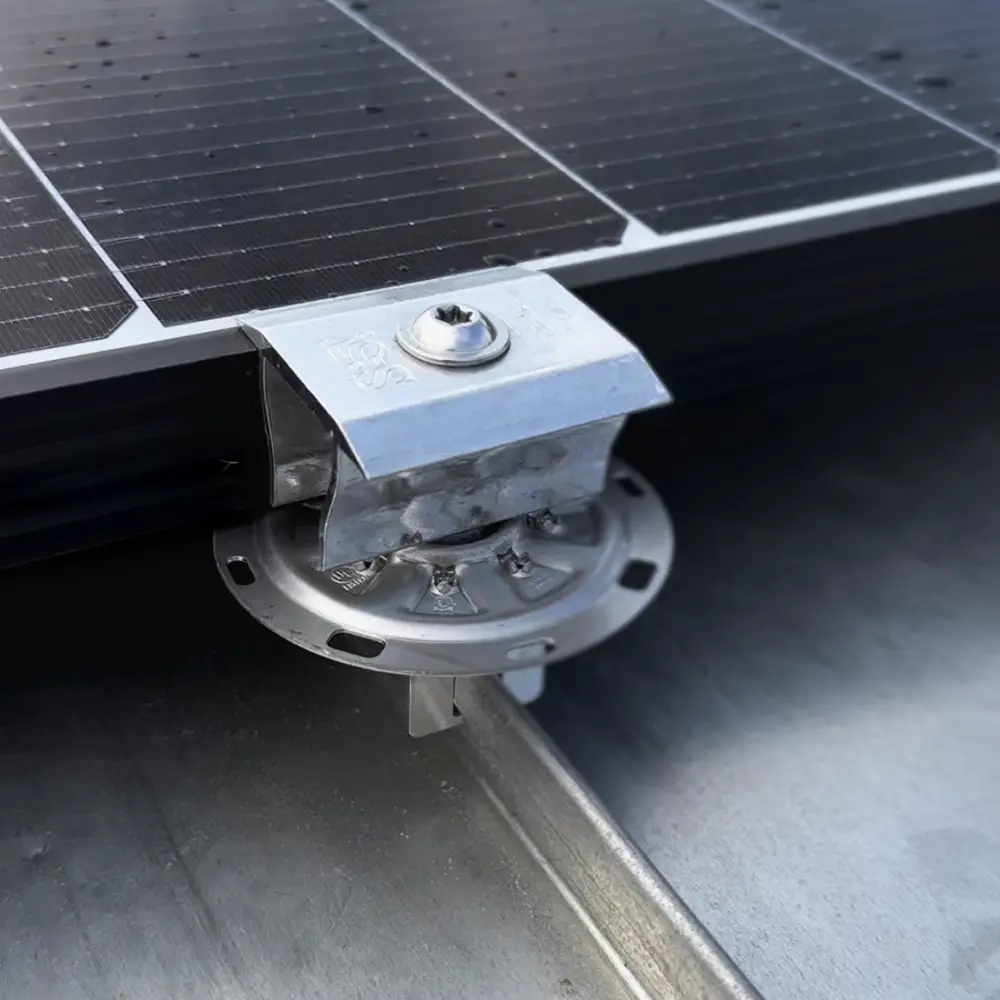 PV-Modulhalterung für Doppelstehfalz - Blechdächer PV-Modulhalterung für Doppelstehfalz - Blechdächer