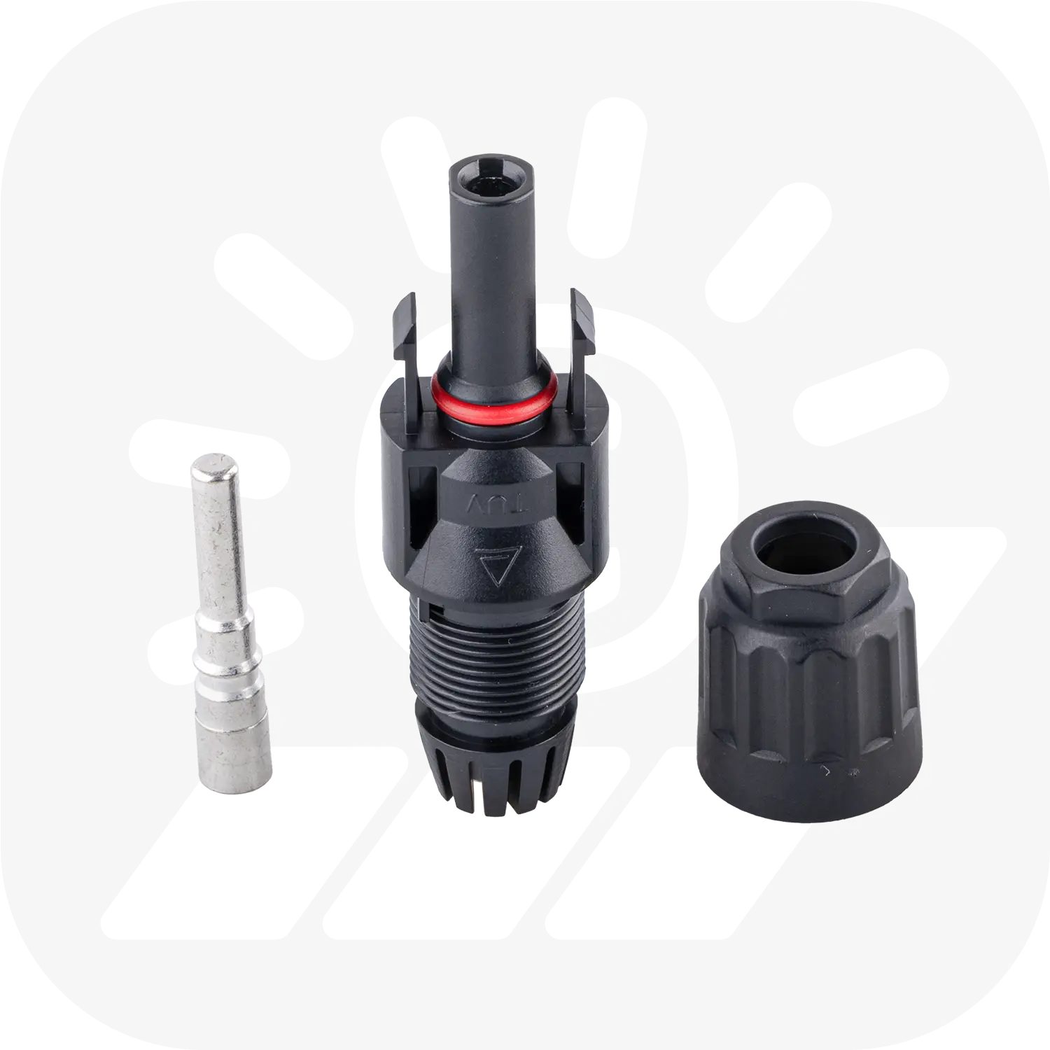 MC4 kompatible Stecker für 4-6mm² Solarkabel - PV-Stecker