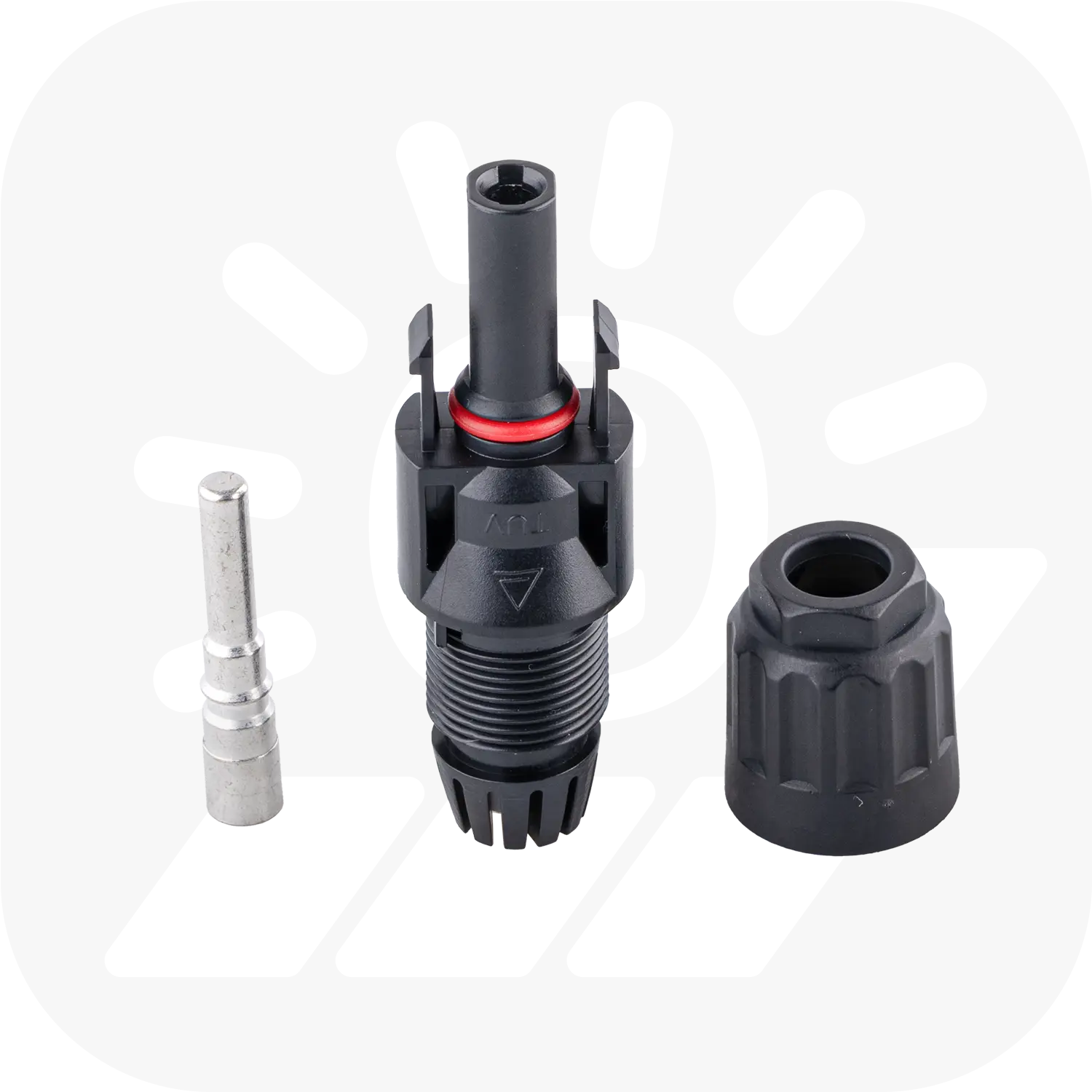 MC4 kompatible Stecker für 4-6mm² Solarkabel - PV-Stecker MC4 kompatible Stecker für 4-6mm² Solarkabel - PV-Stecker