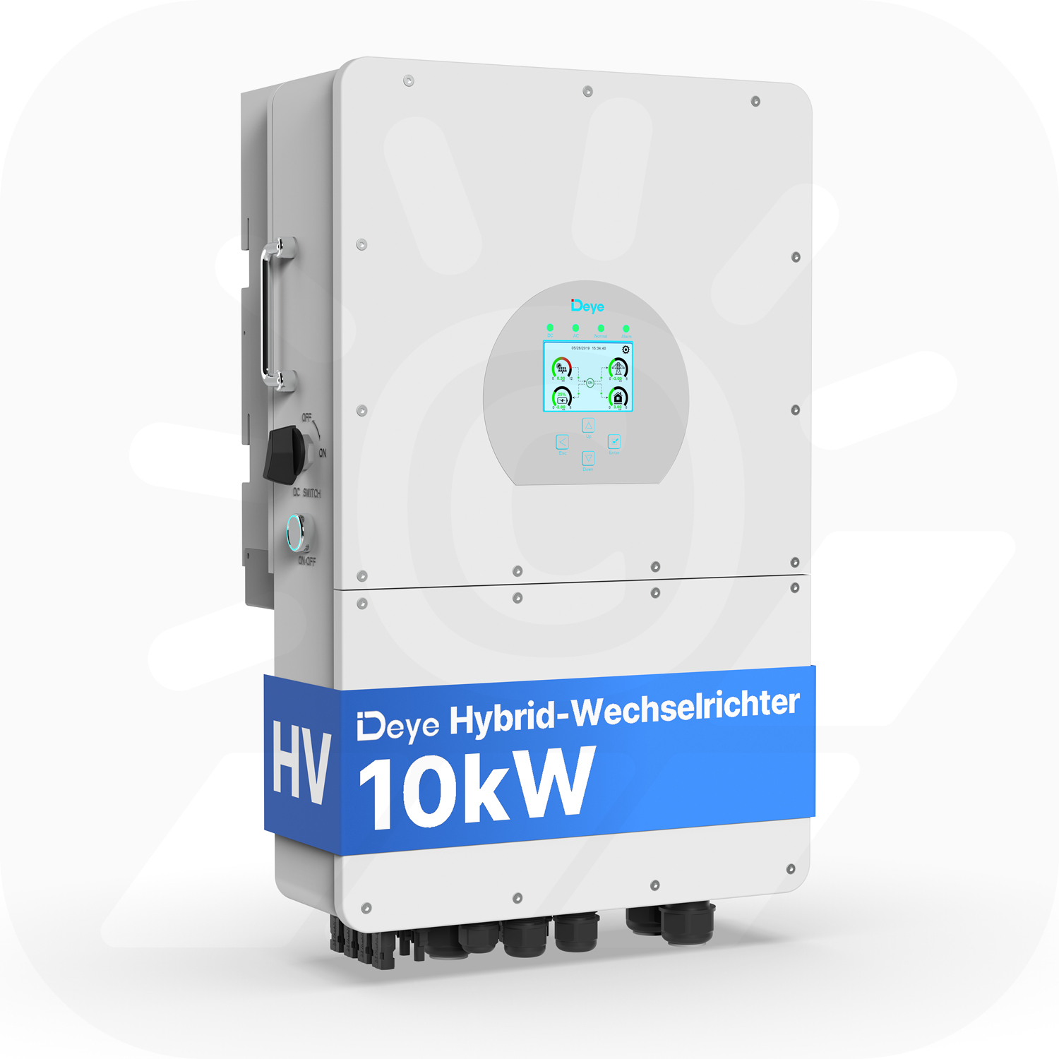 Deye SUN-10K-SG01HP3-EU-AM2 - Dreiphasig - 2/1+1 MPPT - Hybrid-Wechselrichter - Hochspannungsserie Wechselrichter-Leistung: 10kW