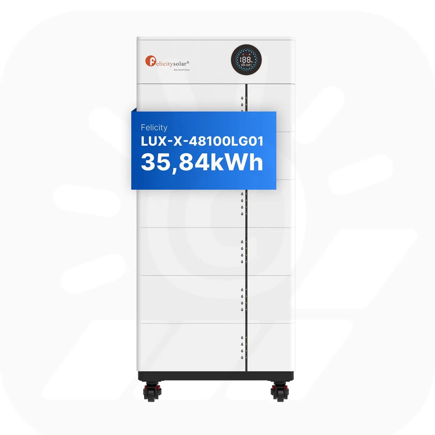 Felicity 35,84kWh PV-Speicher - LUX-X-48100LCG01 - Erweiterbare 48/51,2V LiFePO4 Batterie für Solaranlagen Felicity 35,84kWh PV-Speicher - LUX-X-48100LCG01 - Erweiterbare 48/51,2V LiFePO4 Batterie für Solaranlagen