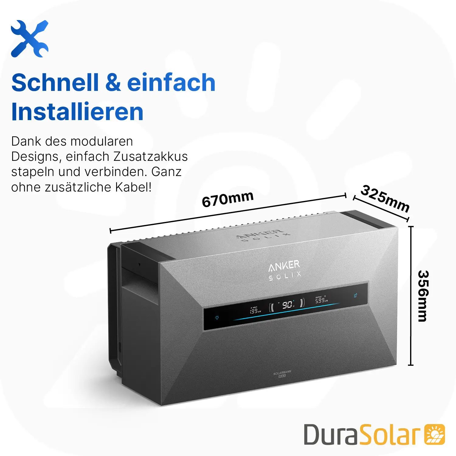 Anker SOLIX Solarbank Max AC - 7kWh - All-in-One - Plug&Play Heimspeicher für Solarnachrüstung Anker SOLIX Solarbank Max AC - 7kWh - All-in-One - Plug&Play Heimspeicher für Solarnachrüstung