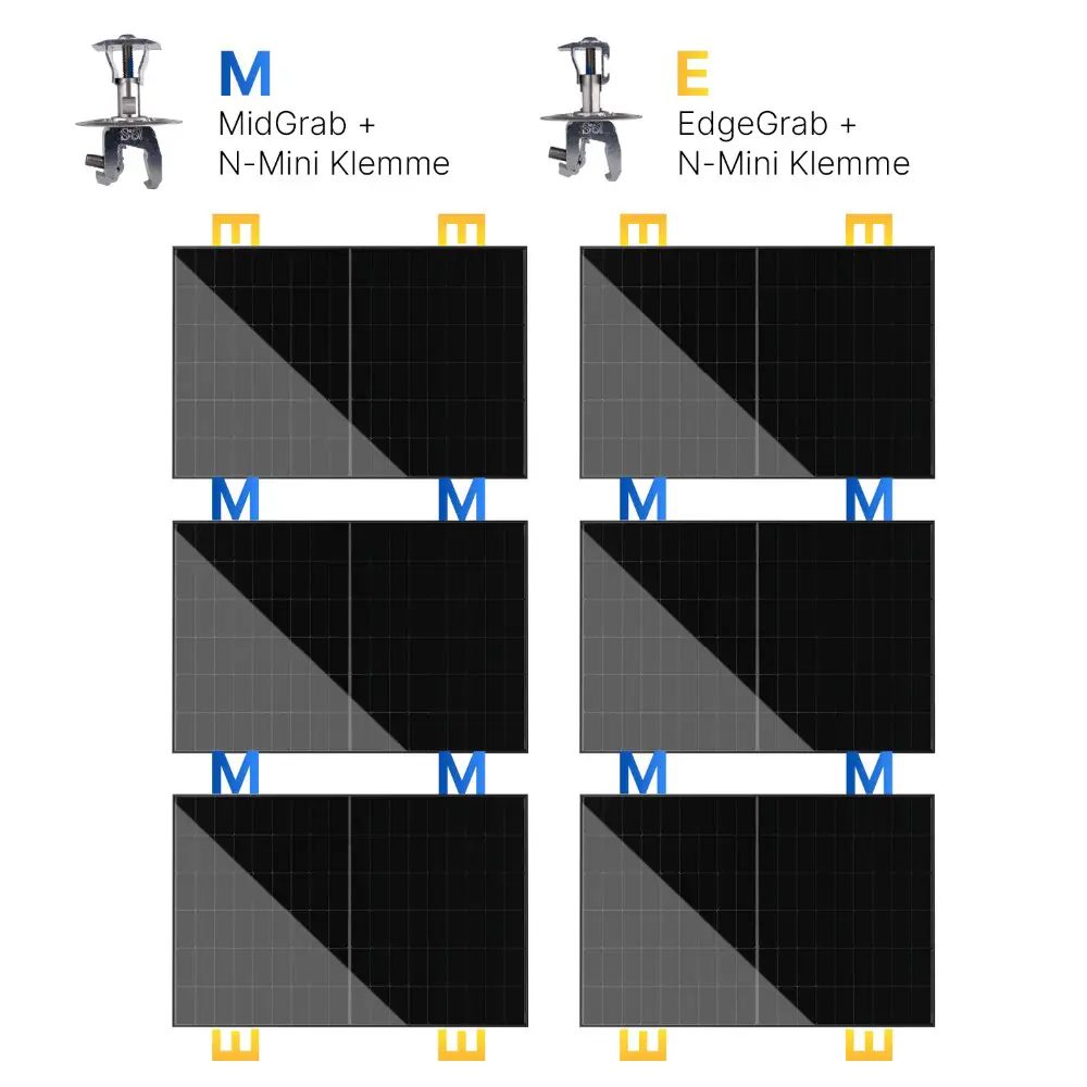 PV-Modulhalterung für Nailstrip-Fälze - Blechdächer