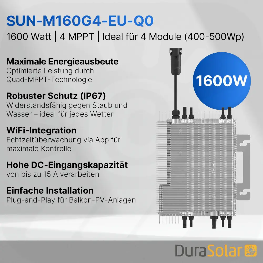 Deye SUN-M160G4-EU-Q0 - PV Mikro-Wechselrichter Deye SUN-M160G4-EU-Q0 - PV Mikro-Wechselrichter