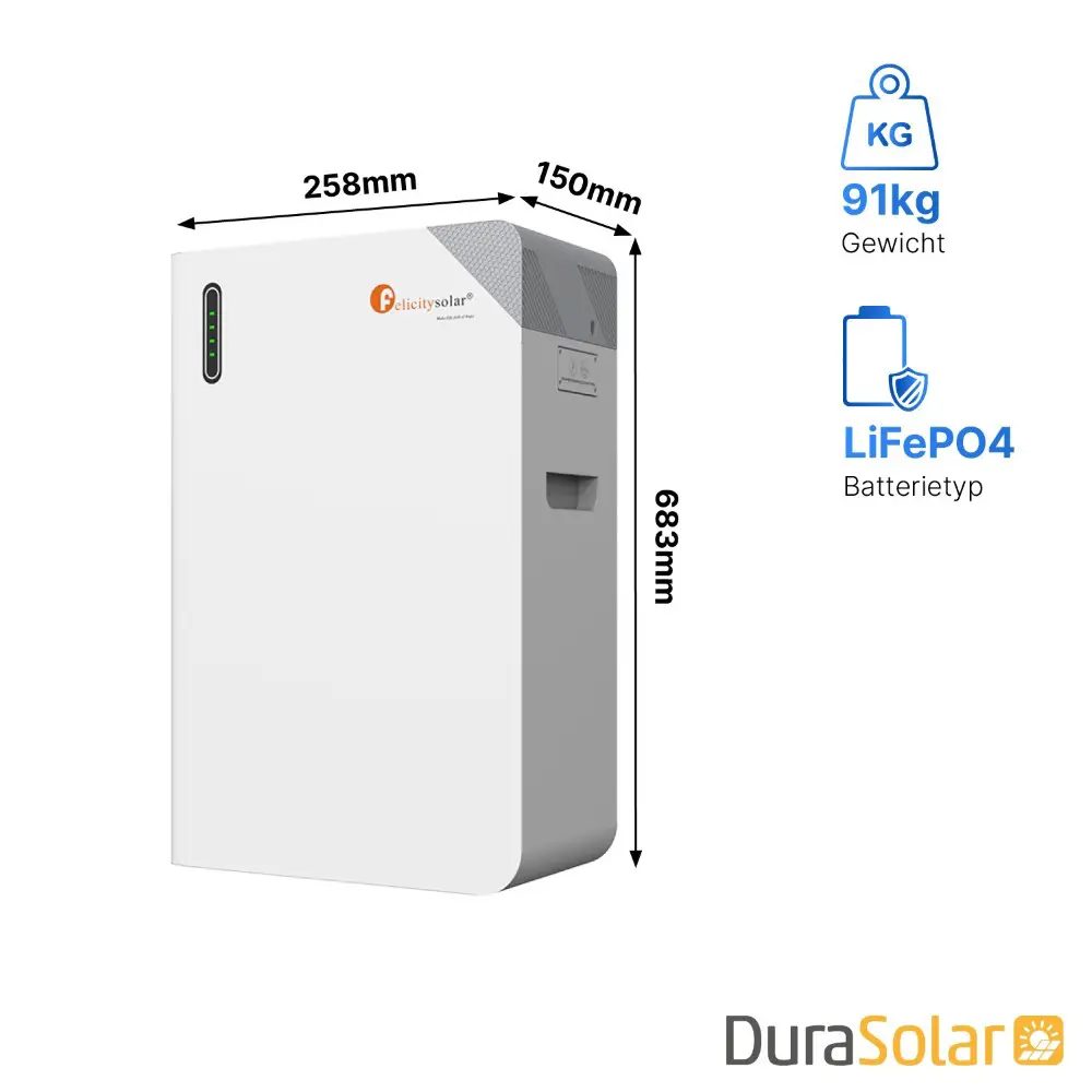 Felicity 11,7kWh PV-Speicher - FLB 48230WG1-H - Niedervolt-Batteriespeicher für Solaranlagen