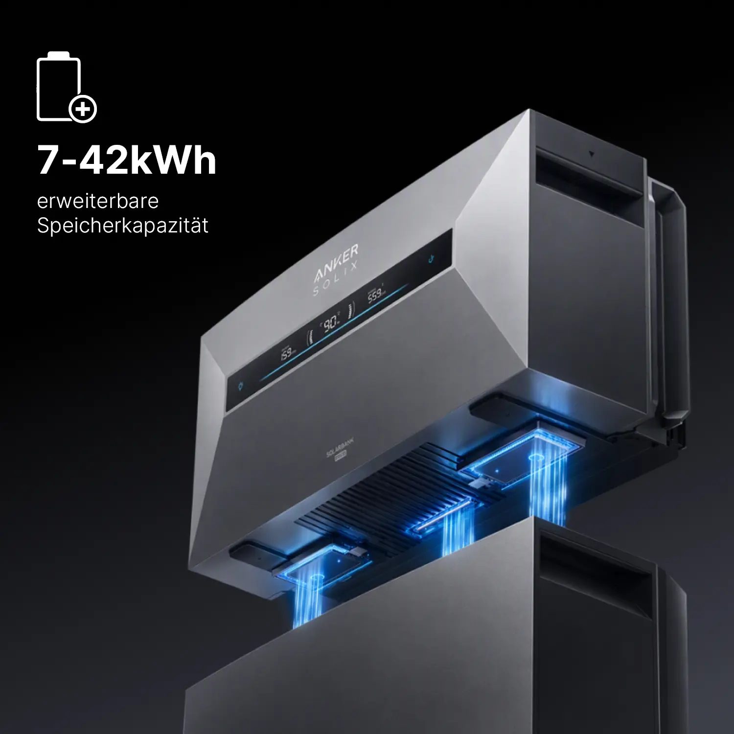 Anker SOLIX Solarbank Max - 7kWh - 10kWp Solar-Eingang - All-in-One - Plug&Play Heimspeicher für Mini PV-Anlagen