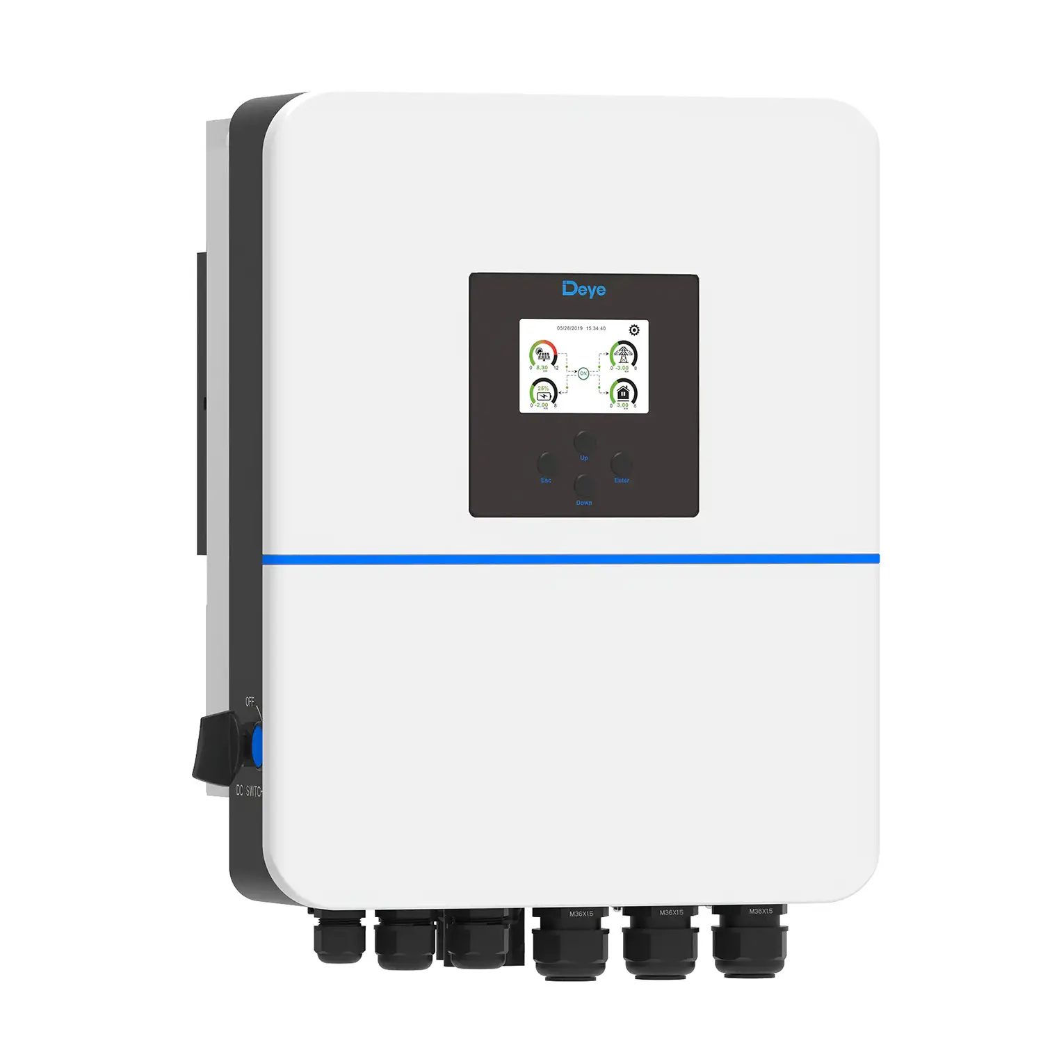 Deye 12kW - Hybrid-Wechselrichter - SUN-SG01HP3-EU-DM2 - Dreiphasig - 2/1+1MPPT - Hochspannungsserie