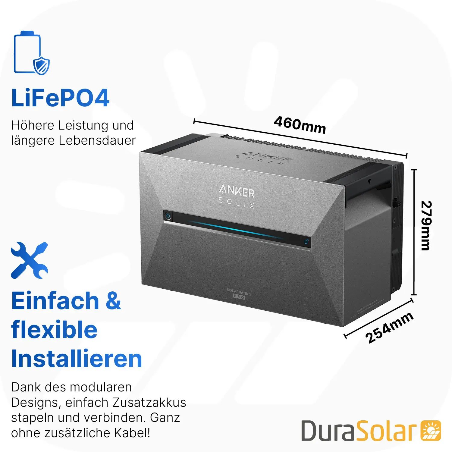 1880Wp Balkonkraftwerk mit Anker SOLIX Solarbank 3 E2700 PRO - 2700Wh - 4x470Wp 1880Wp Balkonkraftwerk mit Anker SOLIX Solarbank 3 E2700 PRO - 2700Wh - 4x470Wp