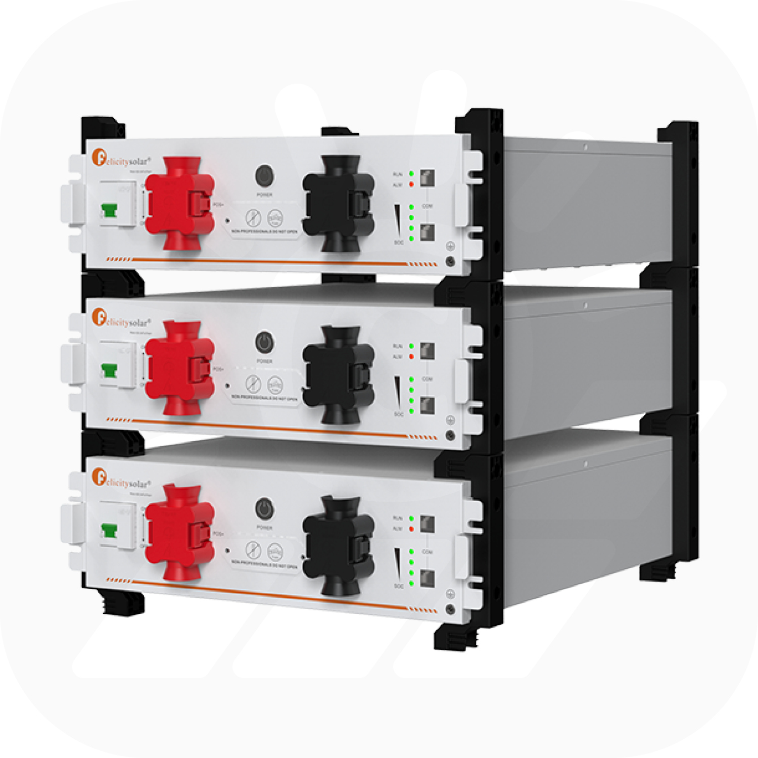 Felicity FLA48100UG1 Set – 15,36kWh – Niedervolt Speicher inkl. Stapelhalterung