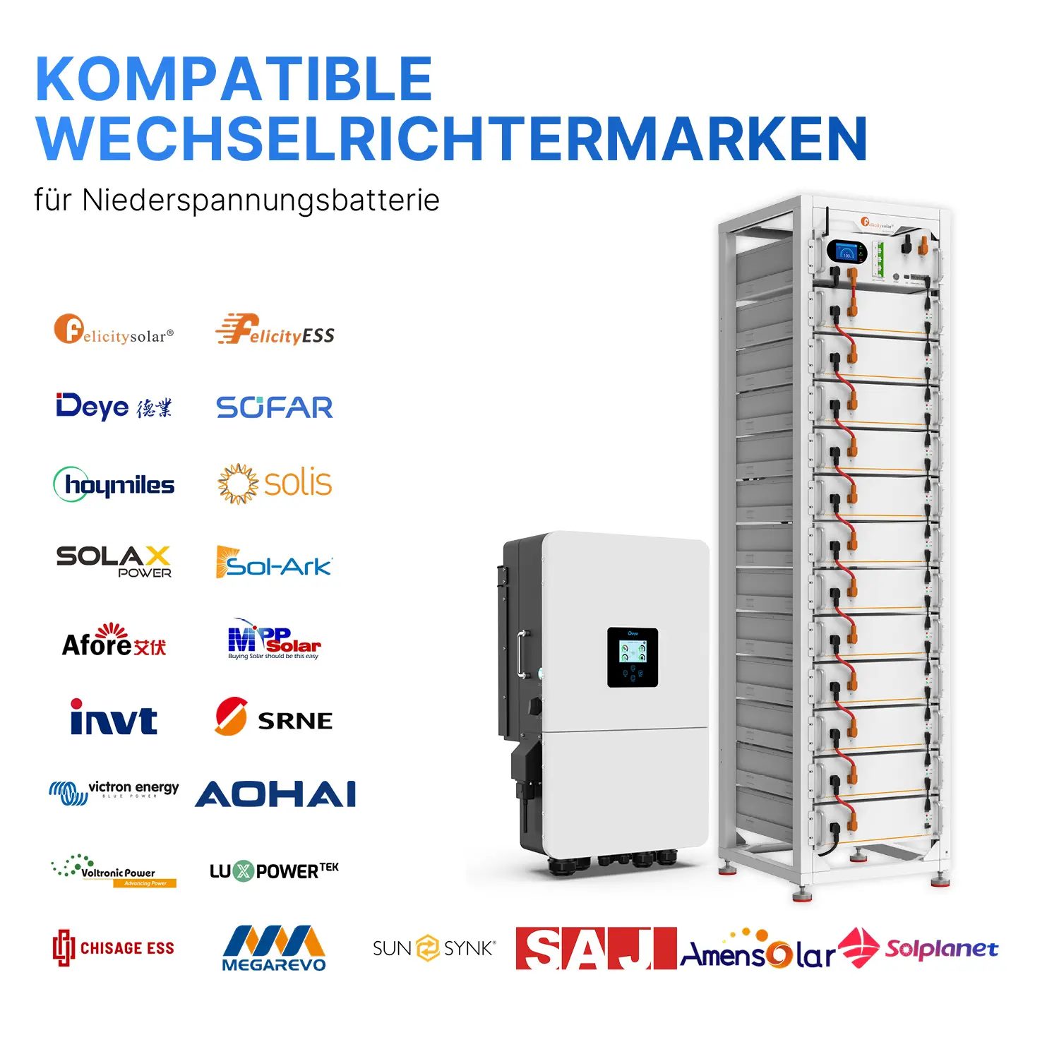 Felicity FLA48100UG1 - Niedervolt Speicher 5,12kWh Felicity FLA48100UG1 - Niedervolt Speicher 5,12kWh