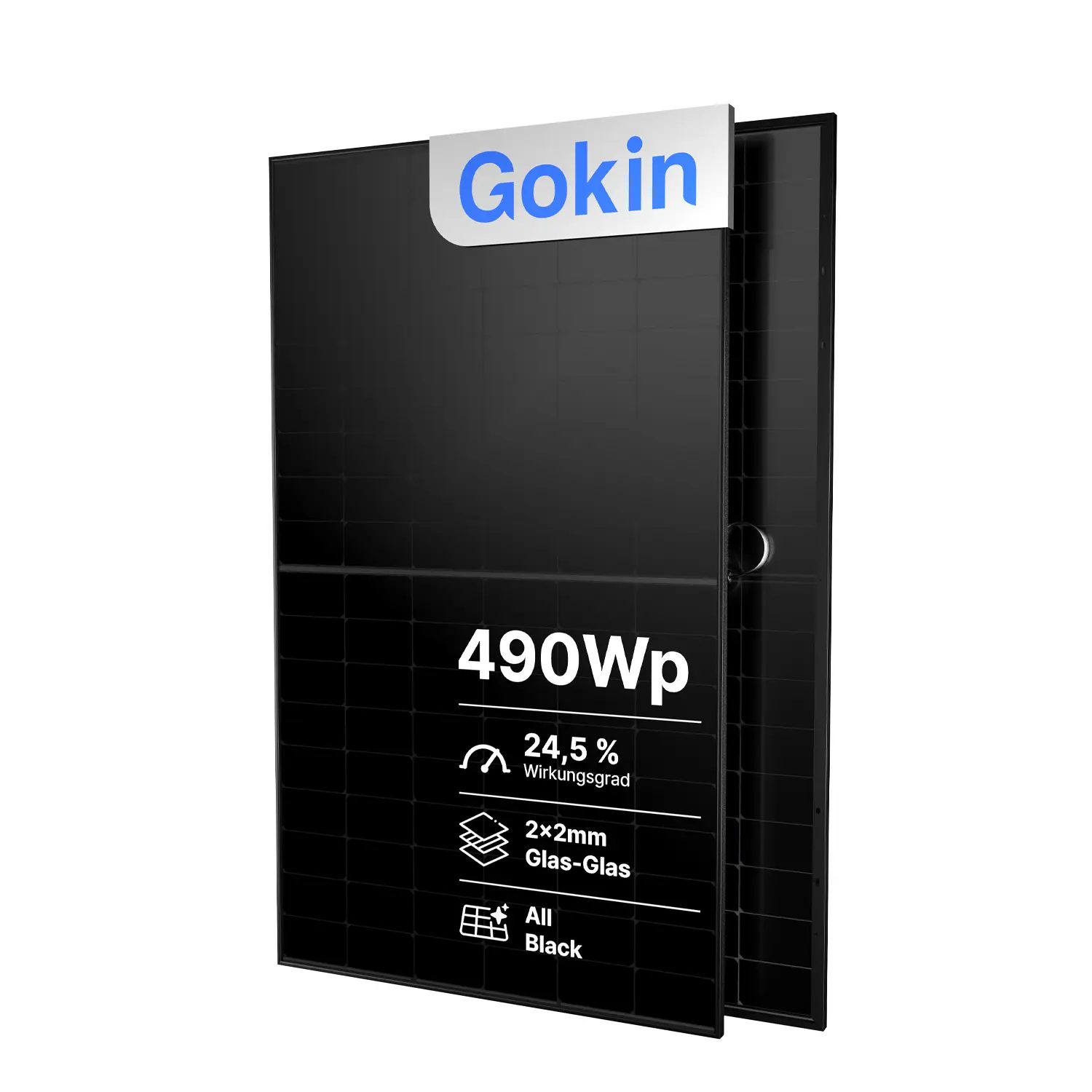 Gokin GK-3-54HGDb 490W | Back Contact Full Black PV-Modul | Glas-Glas Bifazial Solarmodul | Palettenpreis (37 Stk.) Gokin GK-3-54HGDb 490W | Back Contact Full Black PV-Modul | Glas-Glas Bifazial Solarmodul | Palettenpreis (37 Stk.)