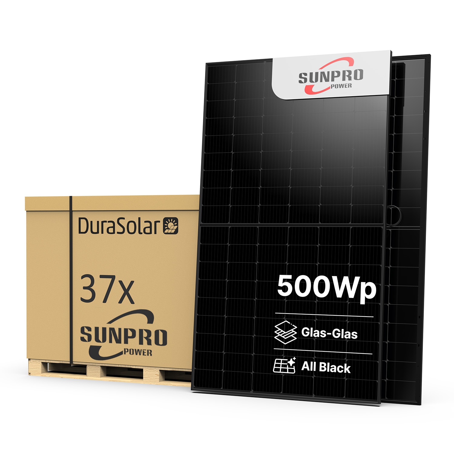 Sunpro 500W Topcon Bifazial Full Black – SPDG500-N108R12 – Palettenpreis (37 Stk.) – Solar Panel Sunpro 500W Topcon Bifazial Full Black – SPDG500-N108R12 – Palettenpreis (37 Stk.) – Solar Panel