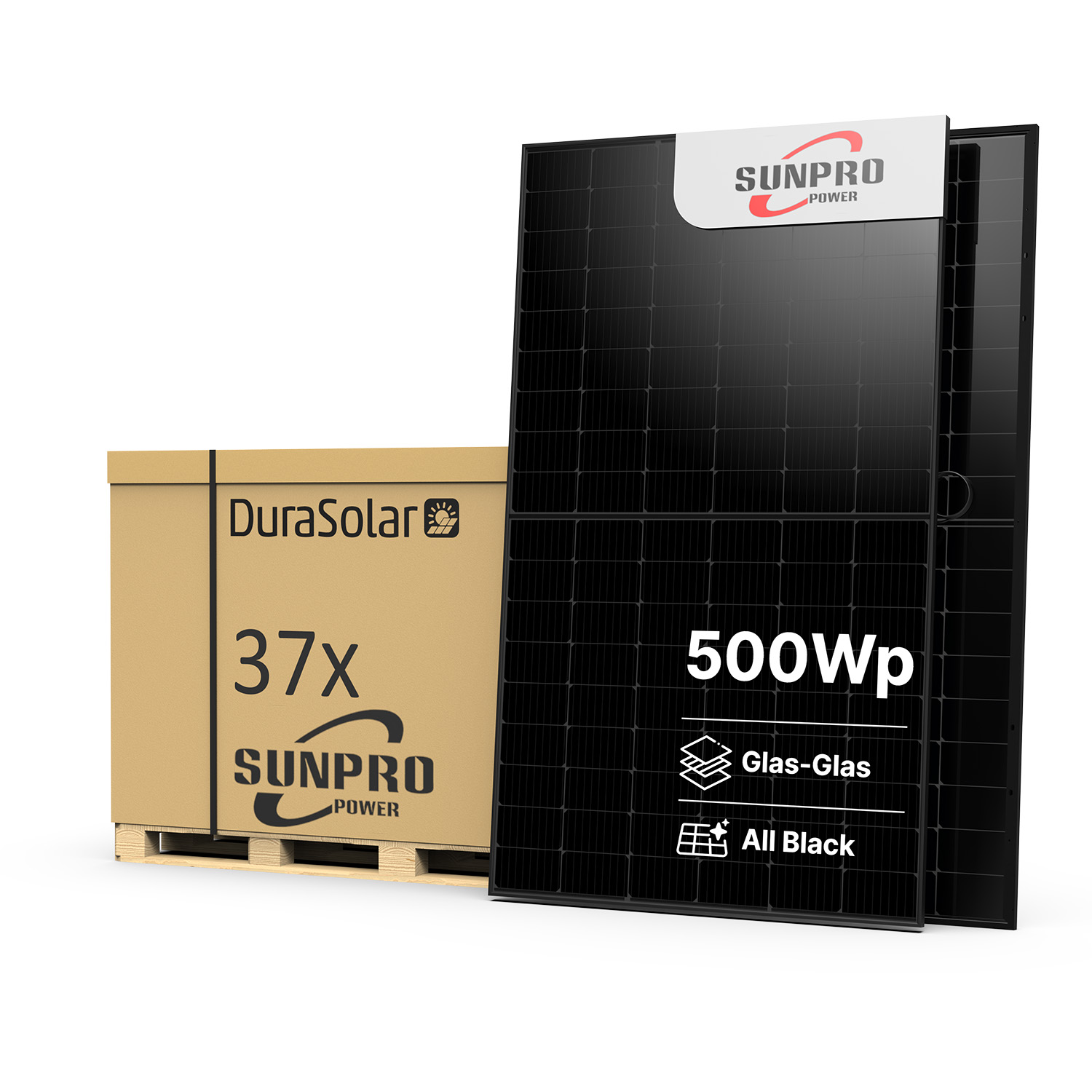 Sunpro 500W Topcon Bifazial Full Black – SPDG500-N108R12 – Palettenpreis (37 Stk.) – Solar Panel Sunpro 500W Topcon Bifazial Full Black – SPDG500-N108R12 – Palettenpreis (37 Stk.) – Solar Panel