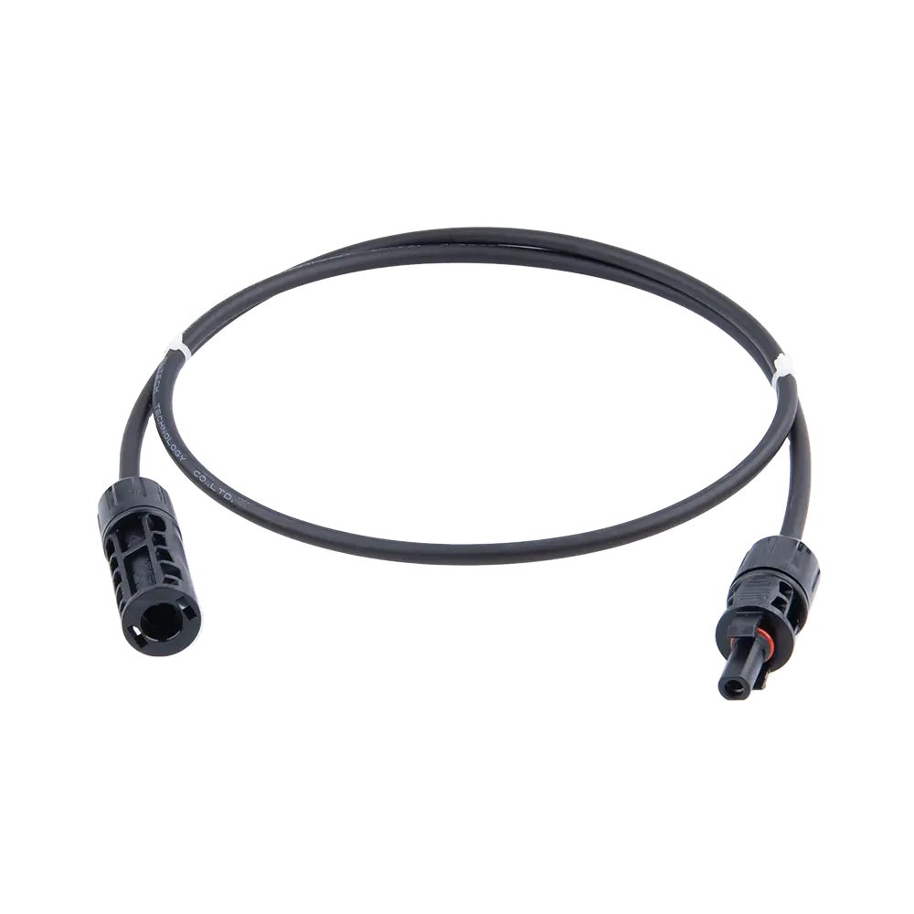 Solarkabel Verlängerung mit MC4-Stecker - 4mm² - 1m Kabel für PV Anlagen Verkabelung