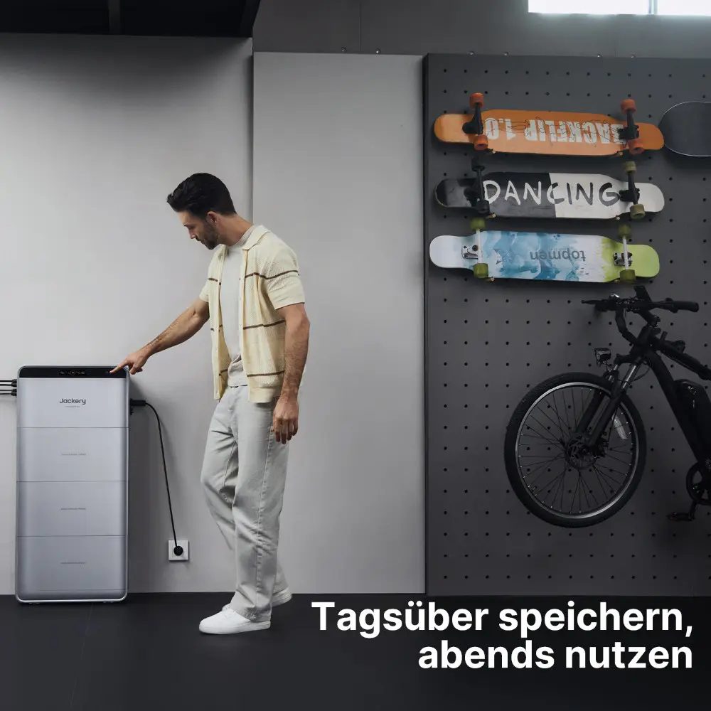 1000Wp Balkonkraftwerk mit Jackery SolarVault 3 Pro Max - 12,5kWh - 2x500Wp 