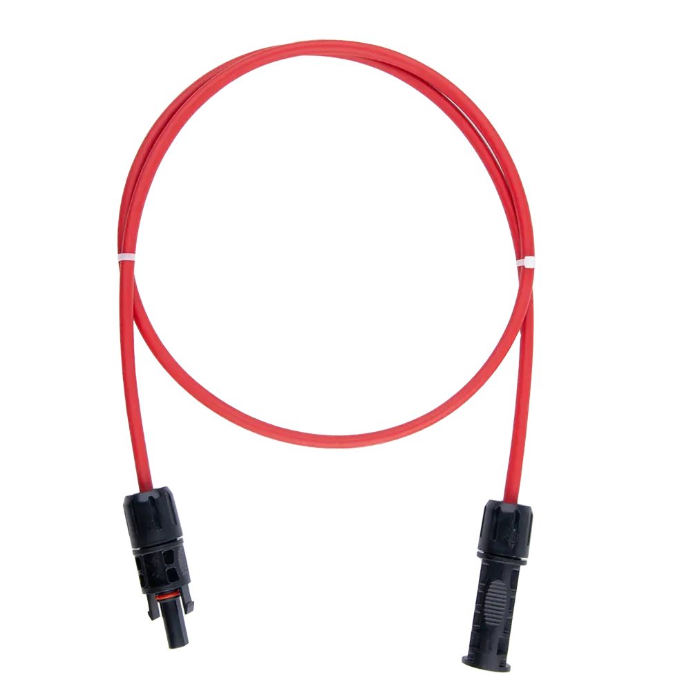 Solarkabel Verlängerung mit MC4-Stecker - 4mm² - 1m Kabel für PV Anlagen Verkabelung