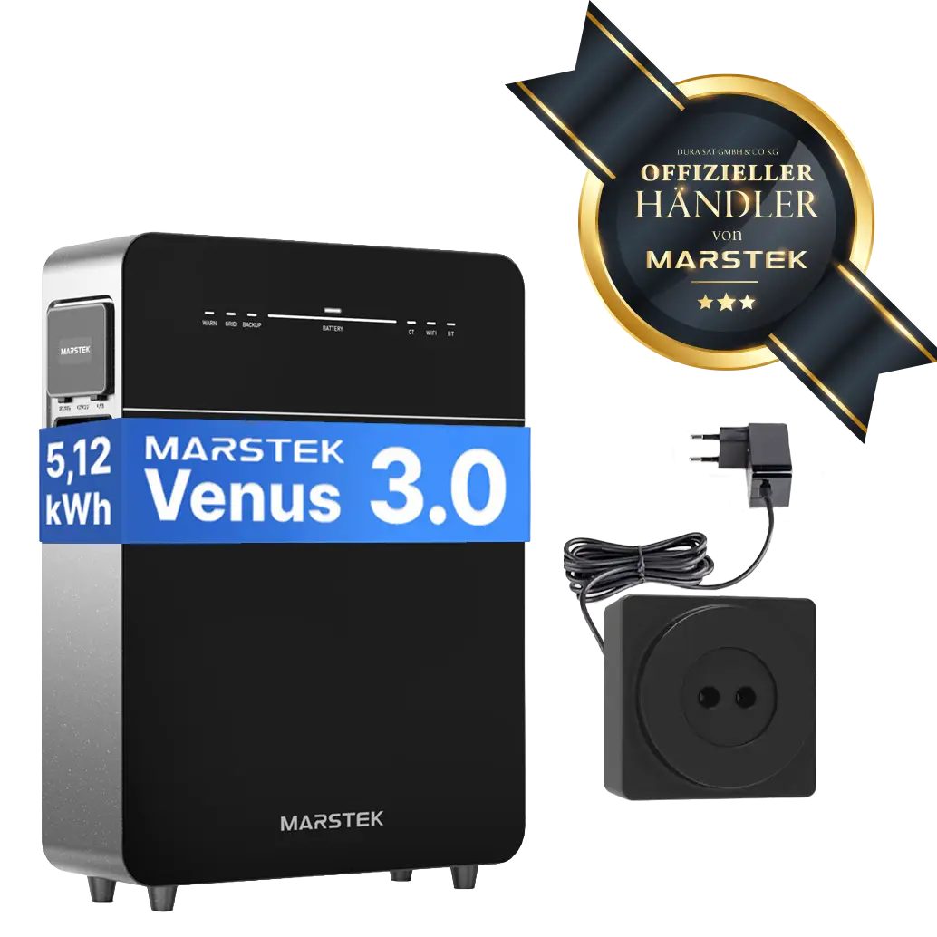 Marstek Venus E 3.0 – 5,12 kWh – mit dem everHome EcoTracker - SmartMeter – AC - Solarstromspeicher & Plug-in-Batteriesystem für Photovoltaik Marstek Venus E 3.0 – 5,12 kWh – mit dem everHome EcoTracker - SmartMeter – AC - Solarstromspeicher & Plug-in-Batteriesystem für Photovoltaik