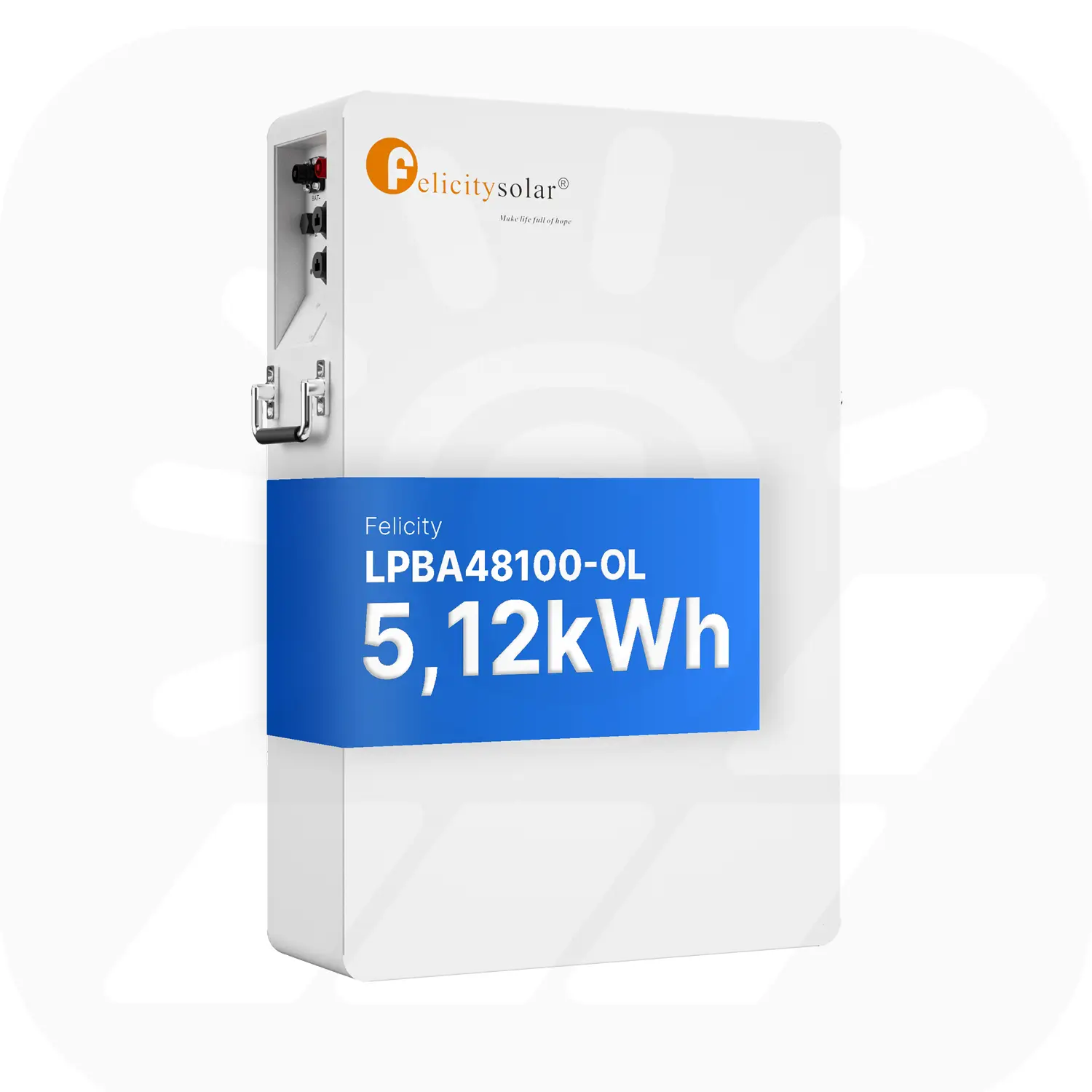 B-Ware: Felicity 5,12kWh PV-Speicher - LPBA48100-OL - Erweiterbare 48/51,2V LiFePO4 Batterie für Solaranlagen Kopie