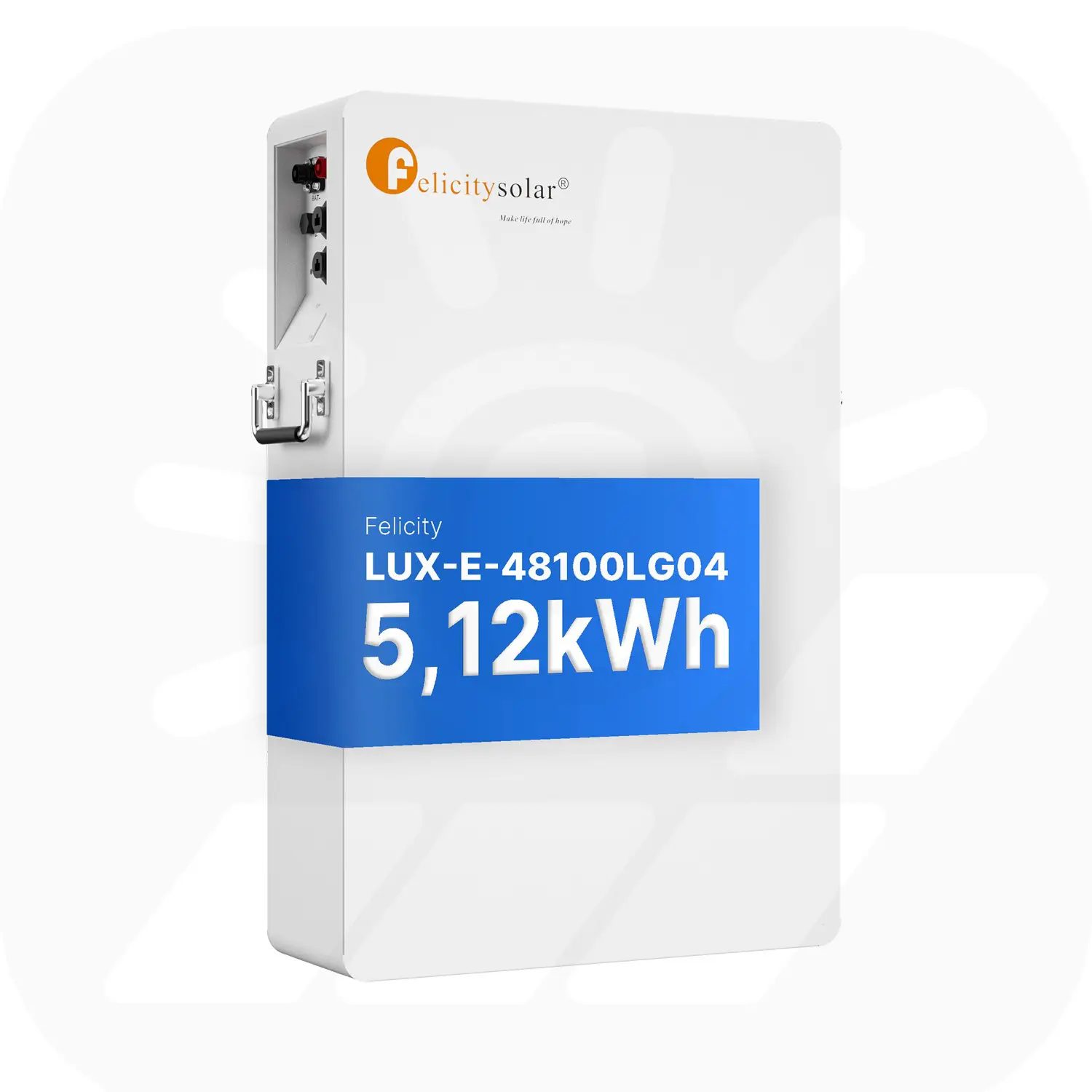 Felicity 5,12kWh PV-Speicher - LUX-E-48100LG04 - (LPBA48100-OL) - Erweiterbare 48/51,2V LiFePO4 Batterie für Solaranlagen