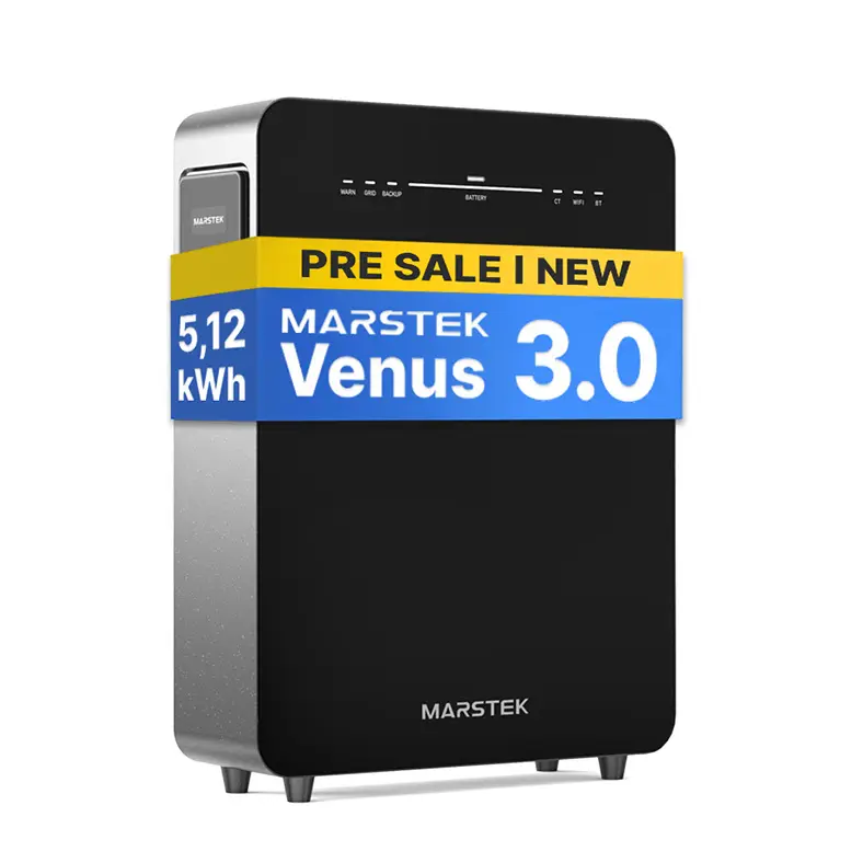 Marstek Venus E 3.0 – 5120Wh AC-Gekoppelter Speicher für Balkonkraftwerke Akku-Kapazität: 5,12kWh