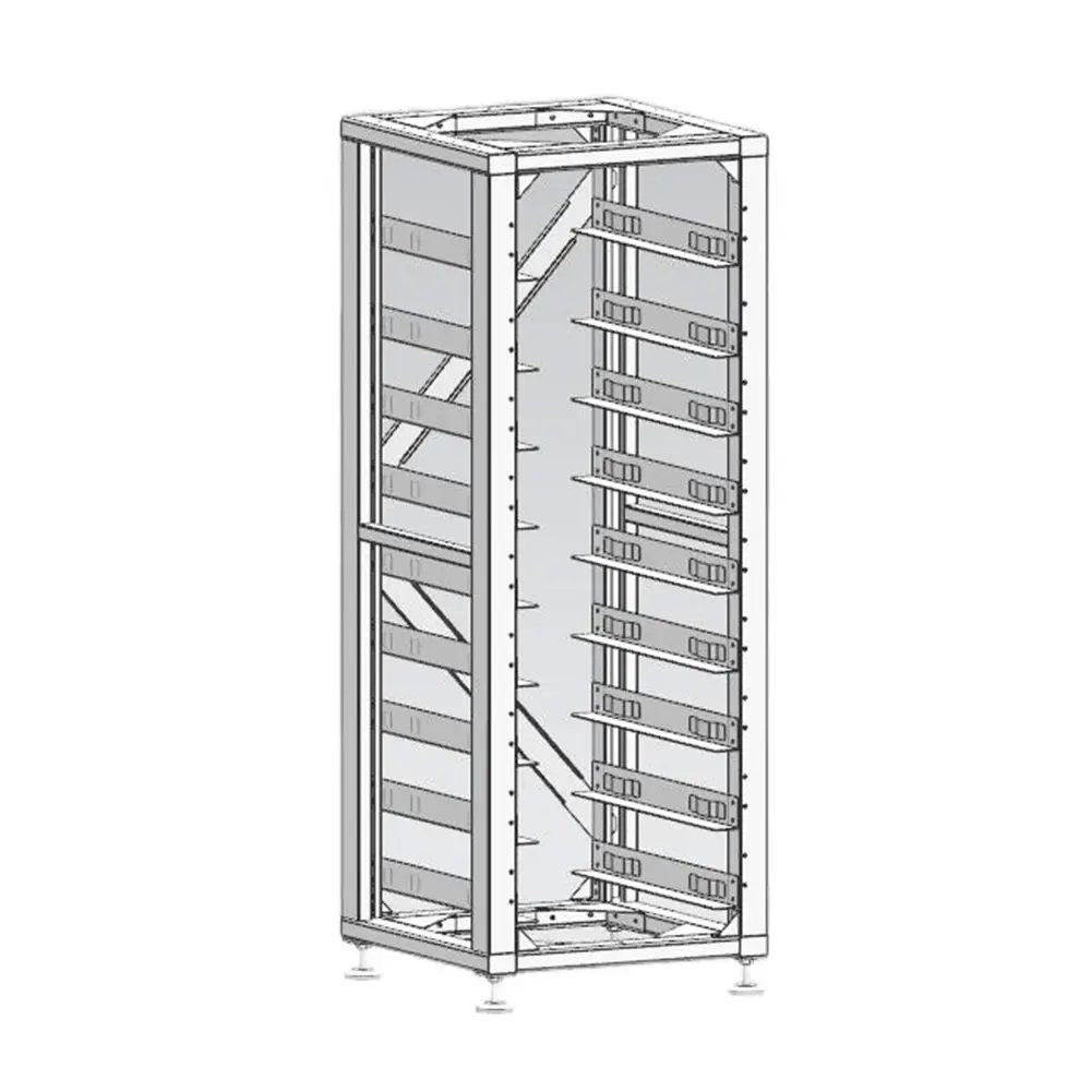 Deye 3U - Rack System für z.B. Hochvolt BOS-GM 5.1 / BOS-G Pro Batterien 53x60,2x162,9 cm