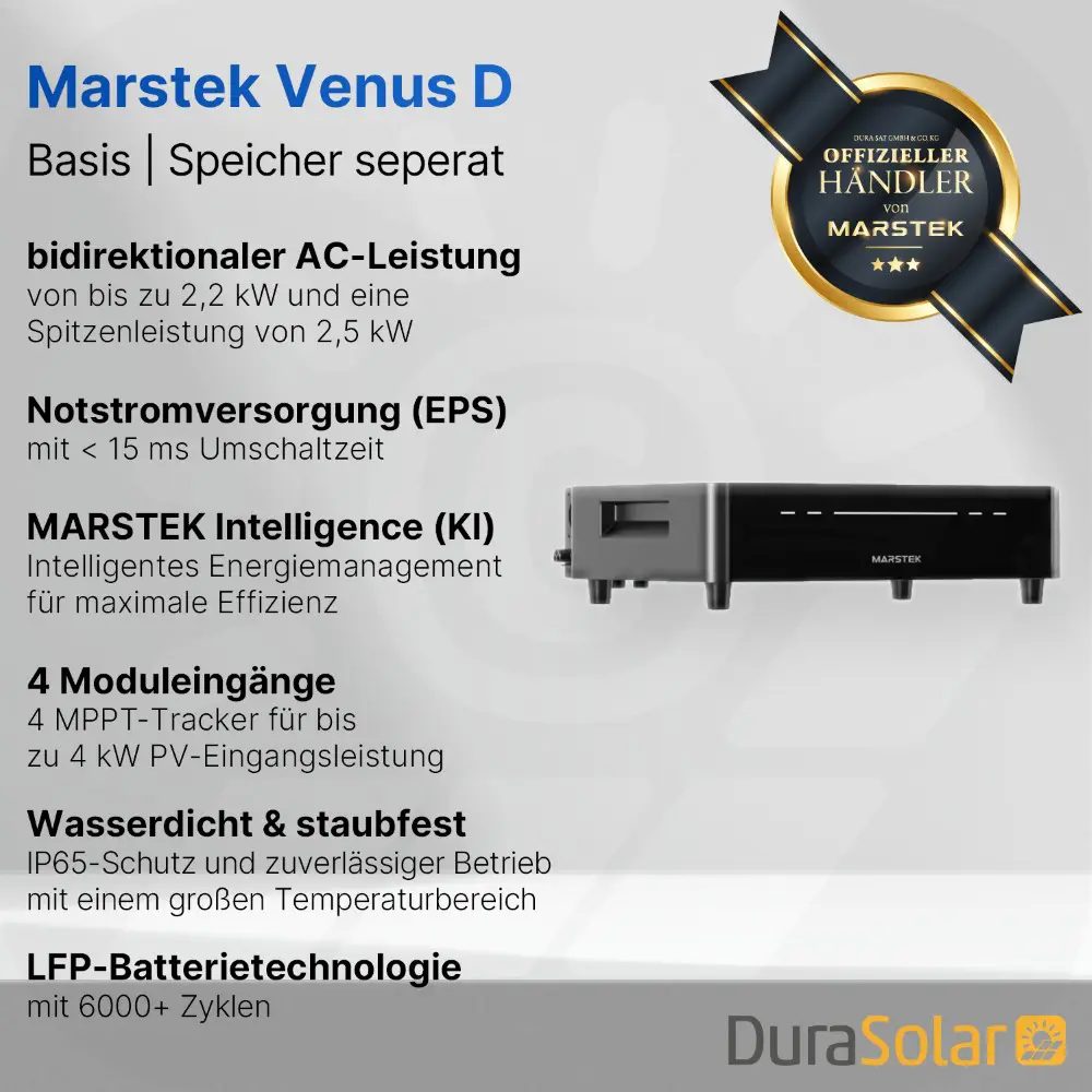 Marstek Venus D (Basismodul) - Balkonkraftwerk-Speicher