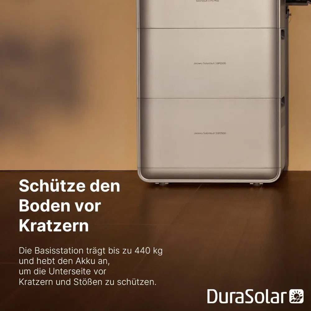 1000Wp Balkonkraftwerk mit Jackery SolarVault 3 Pro Max - 12,5kWh - 2x500Wp 