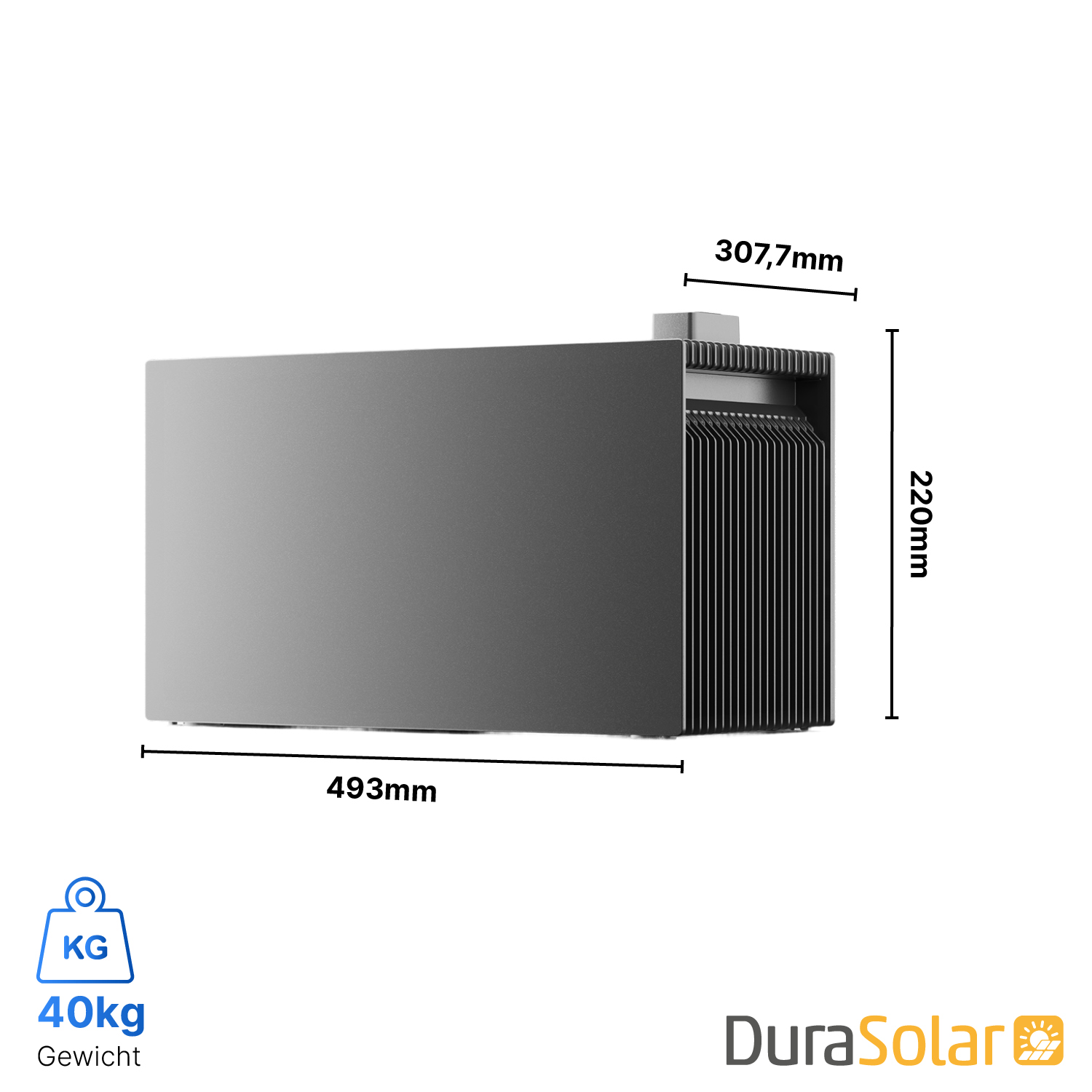 MOVA LumeGret B2000 Erweiterungsbatterie für A2000 Solarspeicher, 1,92 bis 9,6 kWh, Plug & Play 