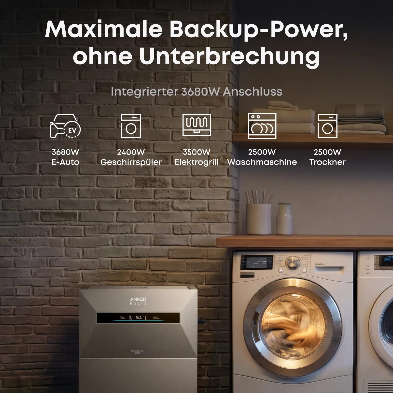 Anker SOLIX Solarbank Max AC - 7kWh - All-in-One - Plug&Play Heimspeicher für Solarnachrüstung