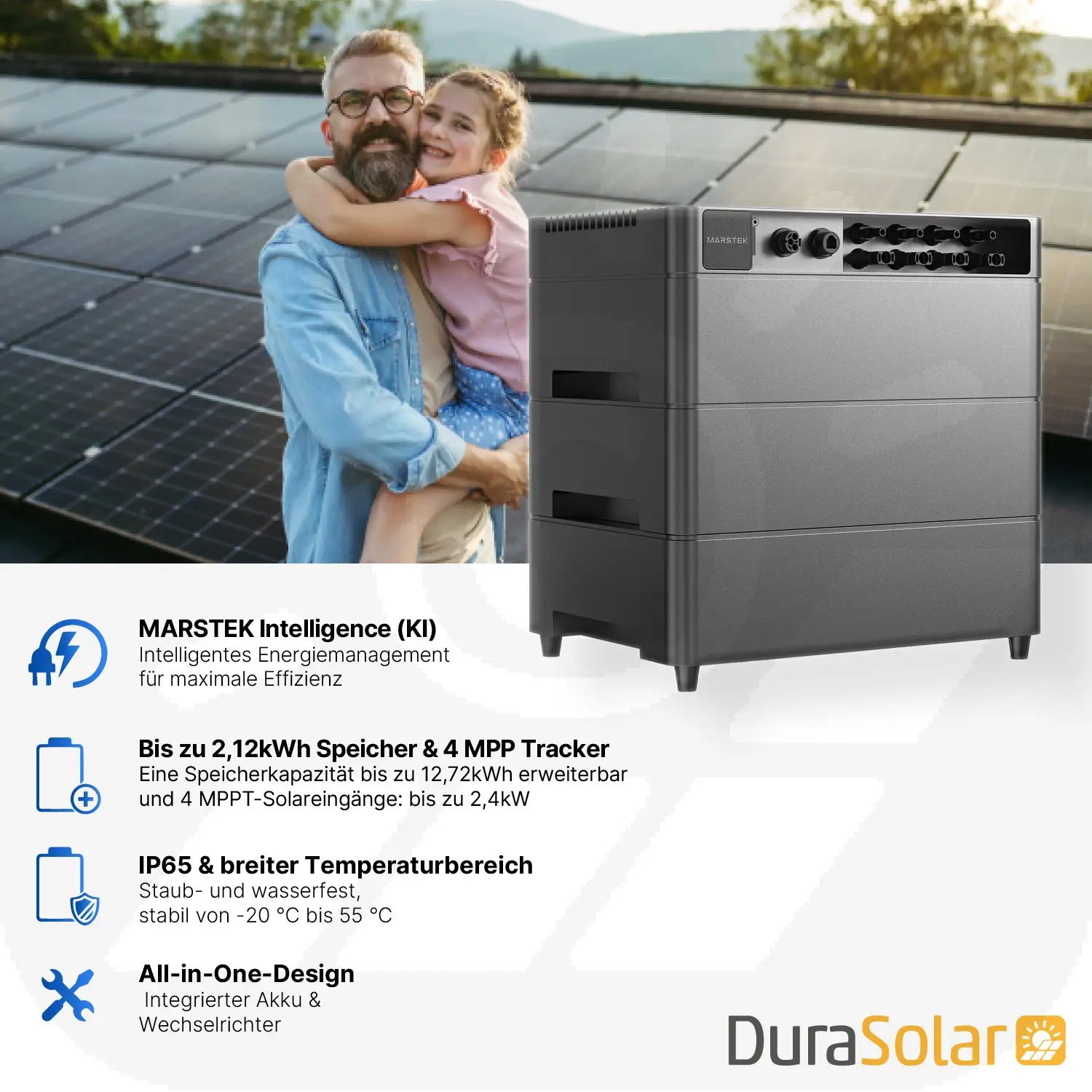 Marstek Venus A - Basismodul | Intelligentes All-in-One-Energiesystem  | bis max. 12,72 kWh erweiterbar | LiFePO4, über 6000 Zyklen, Plug & Play 