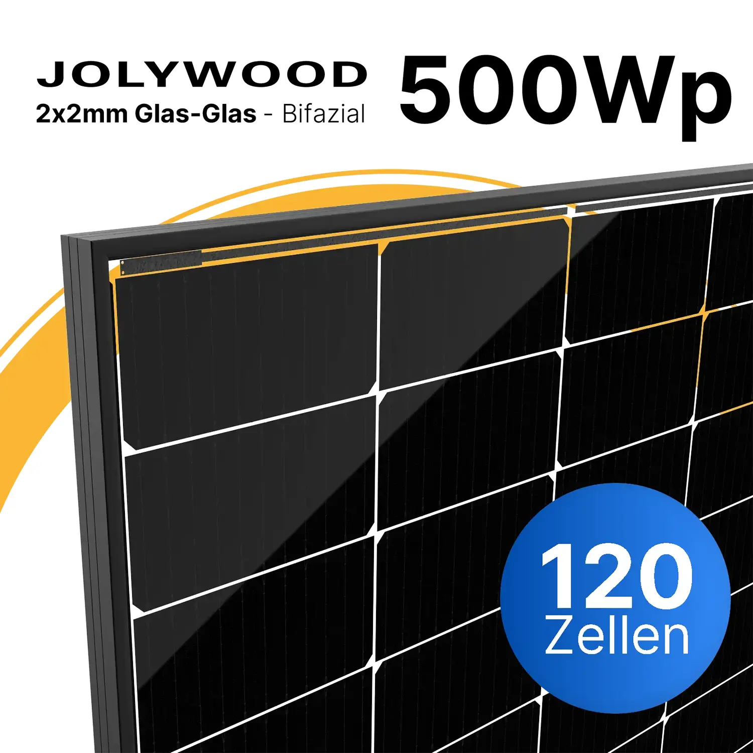 Jolywood JW-HD120N-R3-500W-FB - PV Modul 