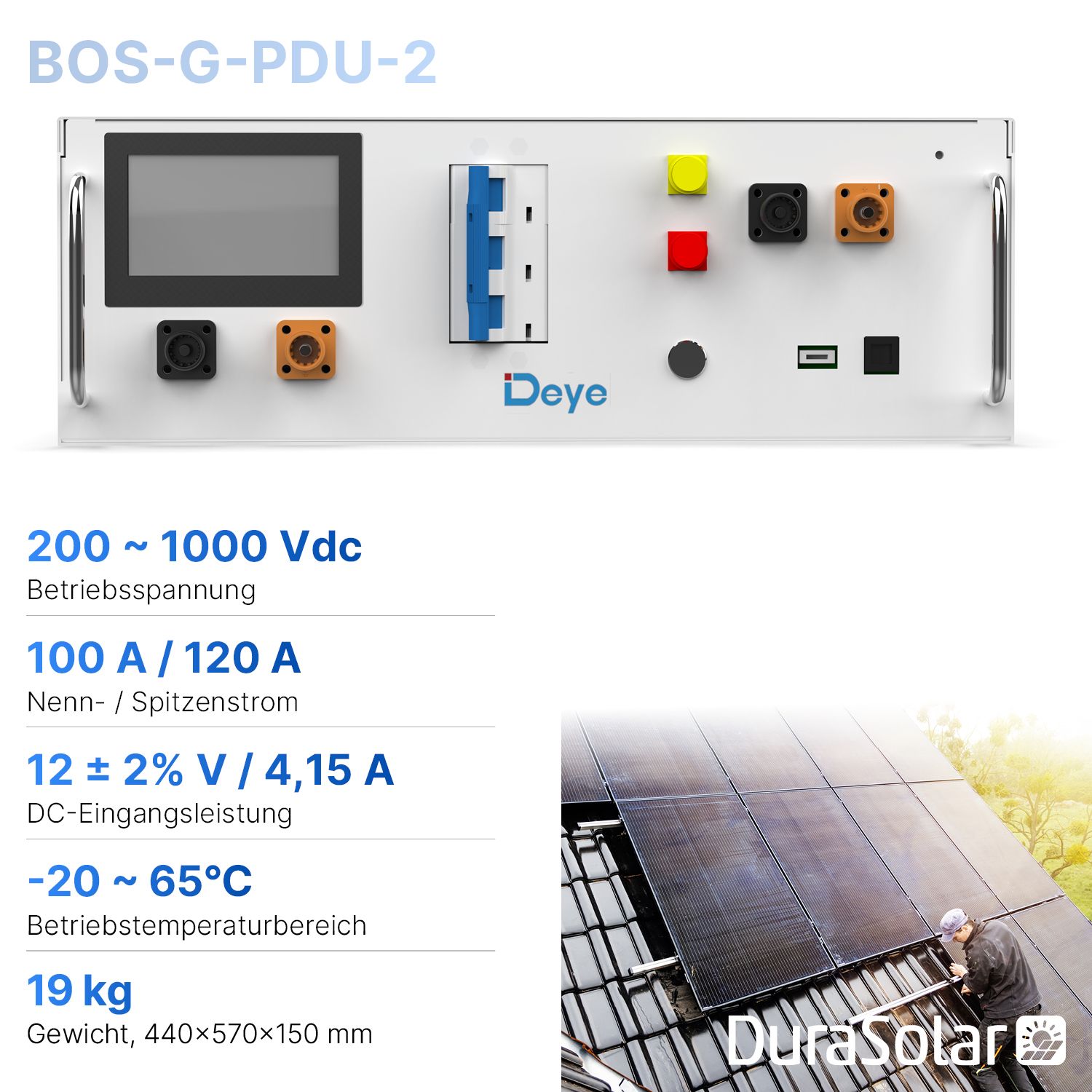 Deye BOS-G-PDU-2 - Hochvolt-Speicher-Steuerboxfür BOS-G Pro Speicher System 