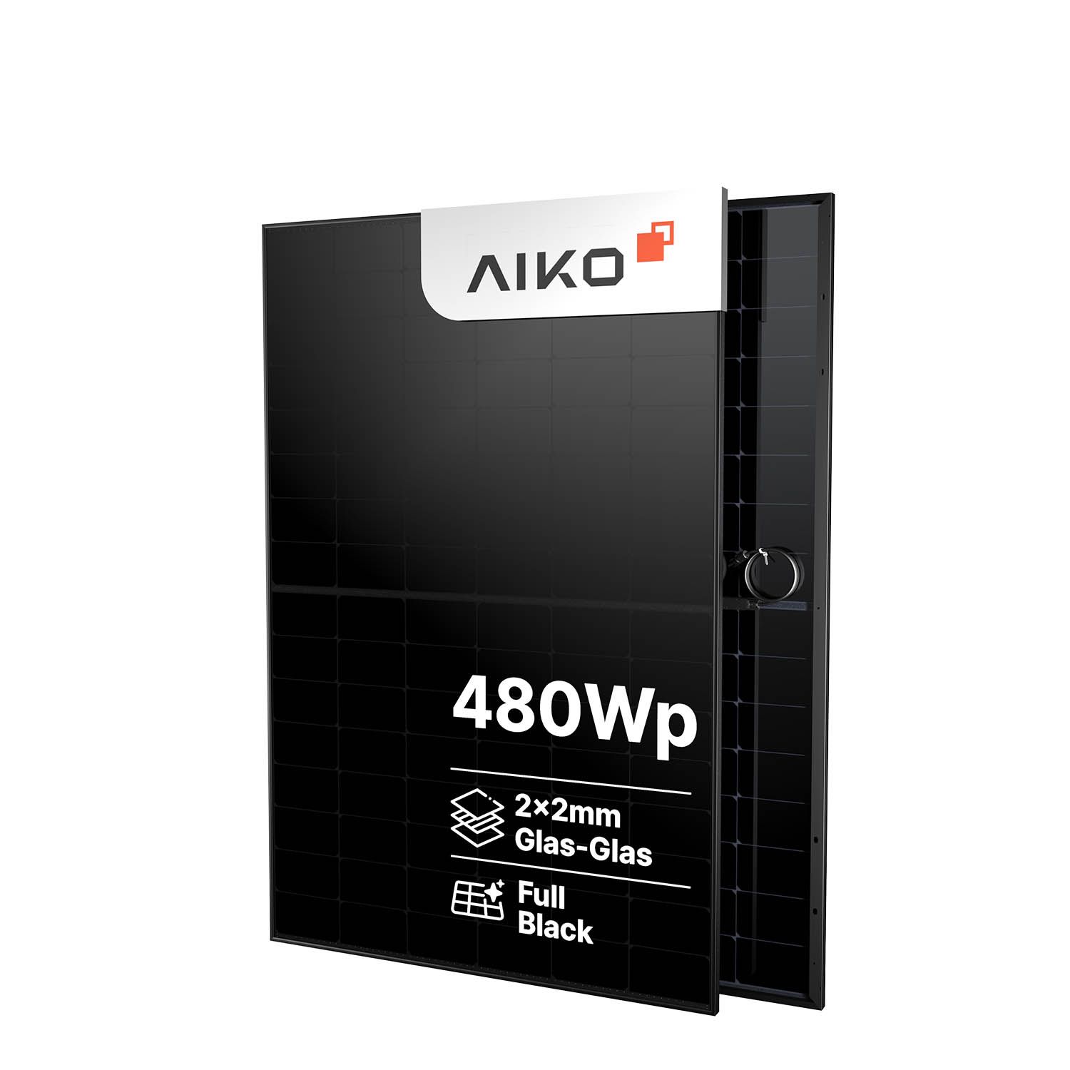 AIKO Neostar 3S+54 Glas-Glas Bifazial Solarmodul 480 W | N-Type ABC | 24,0 % Wirkungsgrad | Black Frame