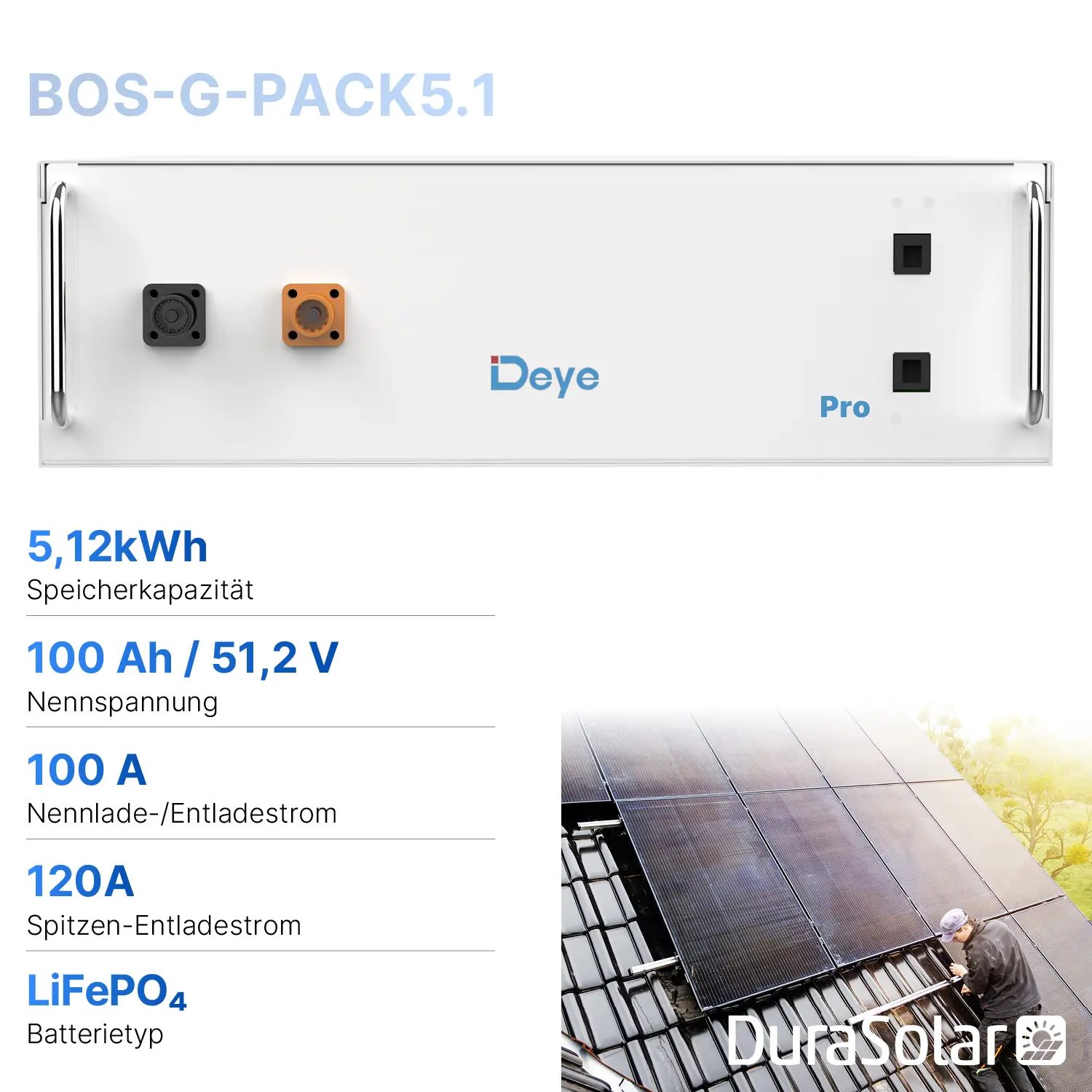 Deye BOS-G-Pack5.1 - Speicher Modul für BOS-G Speicher System 