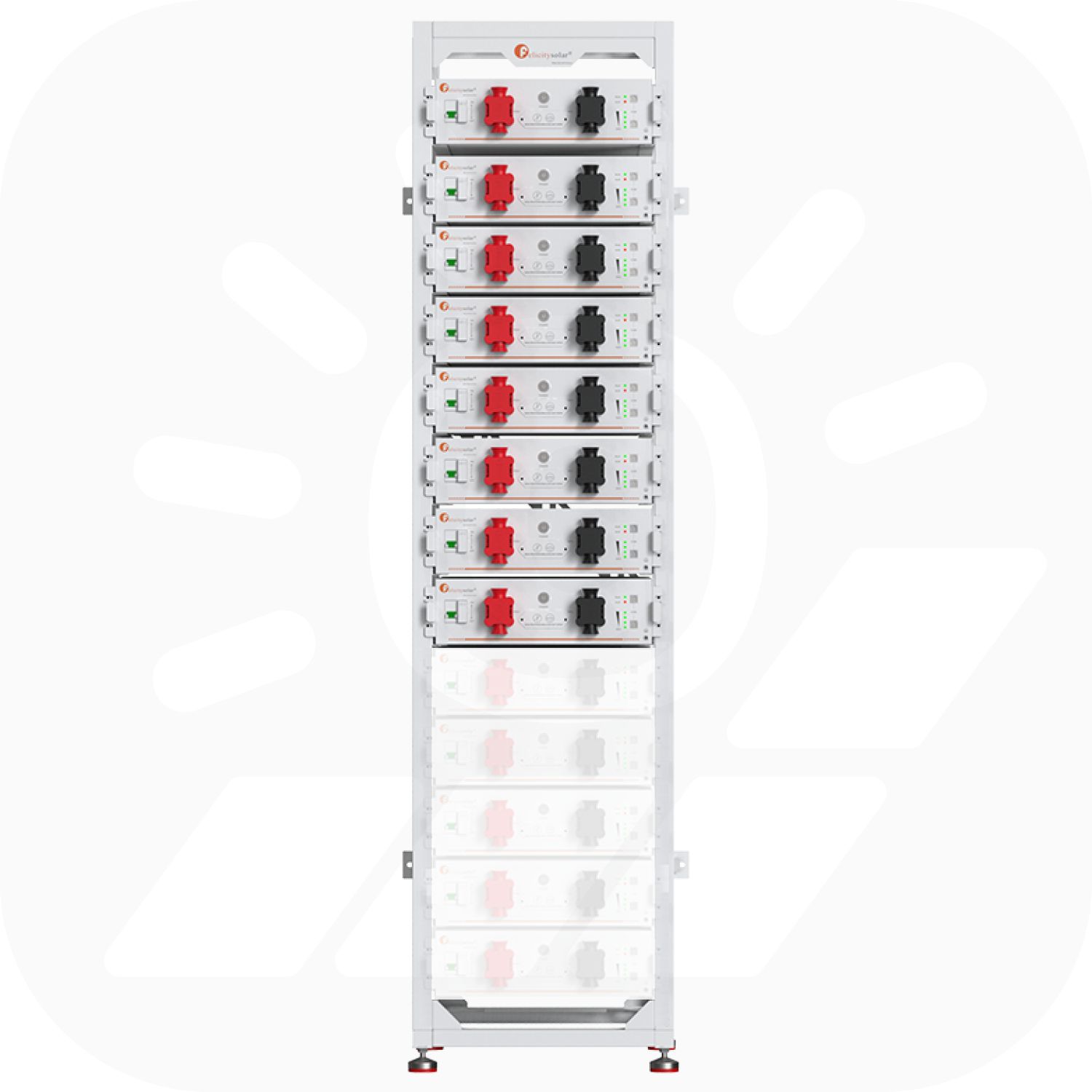 Felicity FLA48100UG1 Set – 40,96 kWh – Niedervolt Speicher inkl. Rack Felicity FLA48100UG1 Set – 40,96 kWh – Niedervolt Speicher inkl. Rack