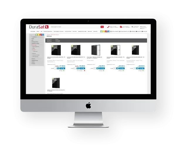DuraSat Webseite DuraSat Webseite